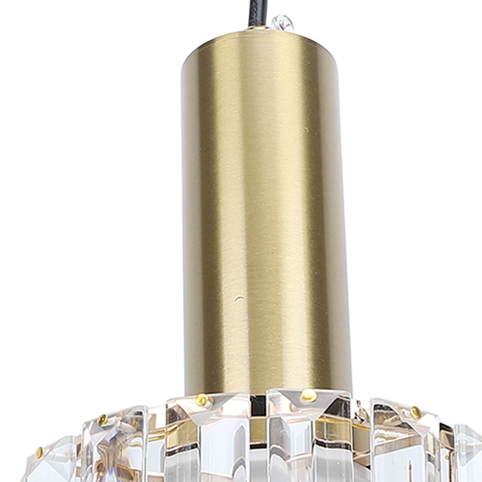 Crystal Pendant Light Modern Light Luxury Elegant Gold Adjustable Height view 2