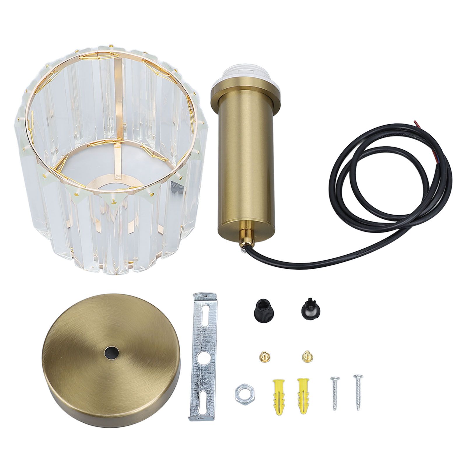 Crystal Pendant Light Modern Light Luxury Elegant Gold Adjustable Height view 3