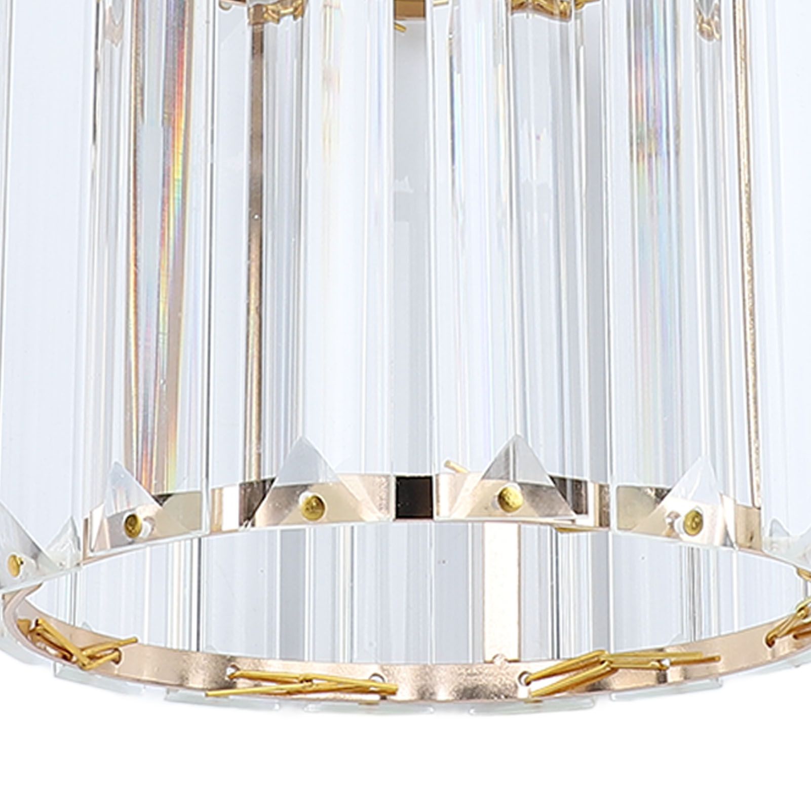 Crystal Pendant Light Modern Light Luxury Elegant Gold Adjustable Height view 7