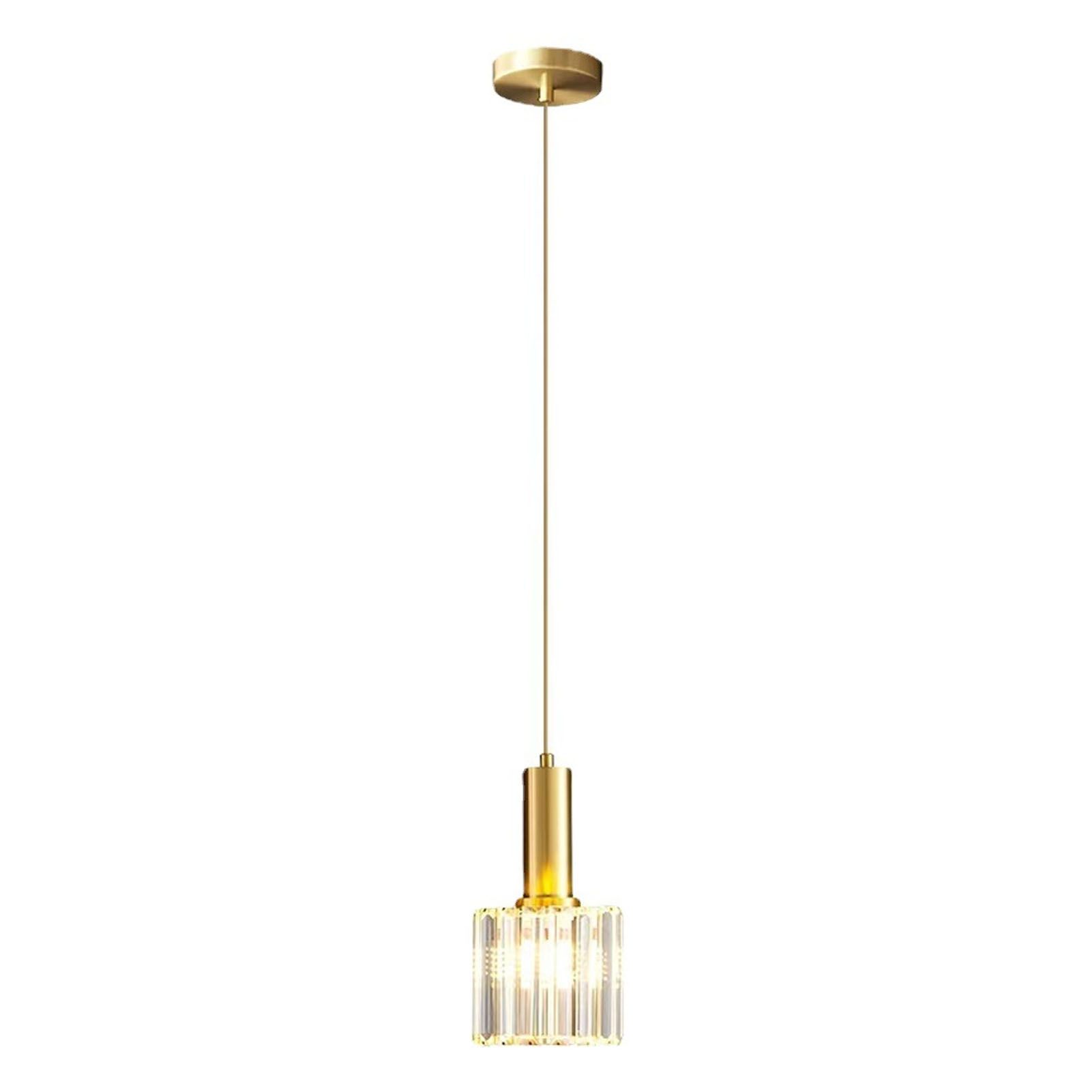 Crystal Pendant Light Modern Light Luxury Elegant Gold Adjustable Height view 10