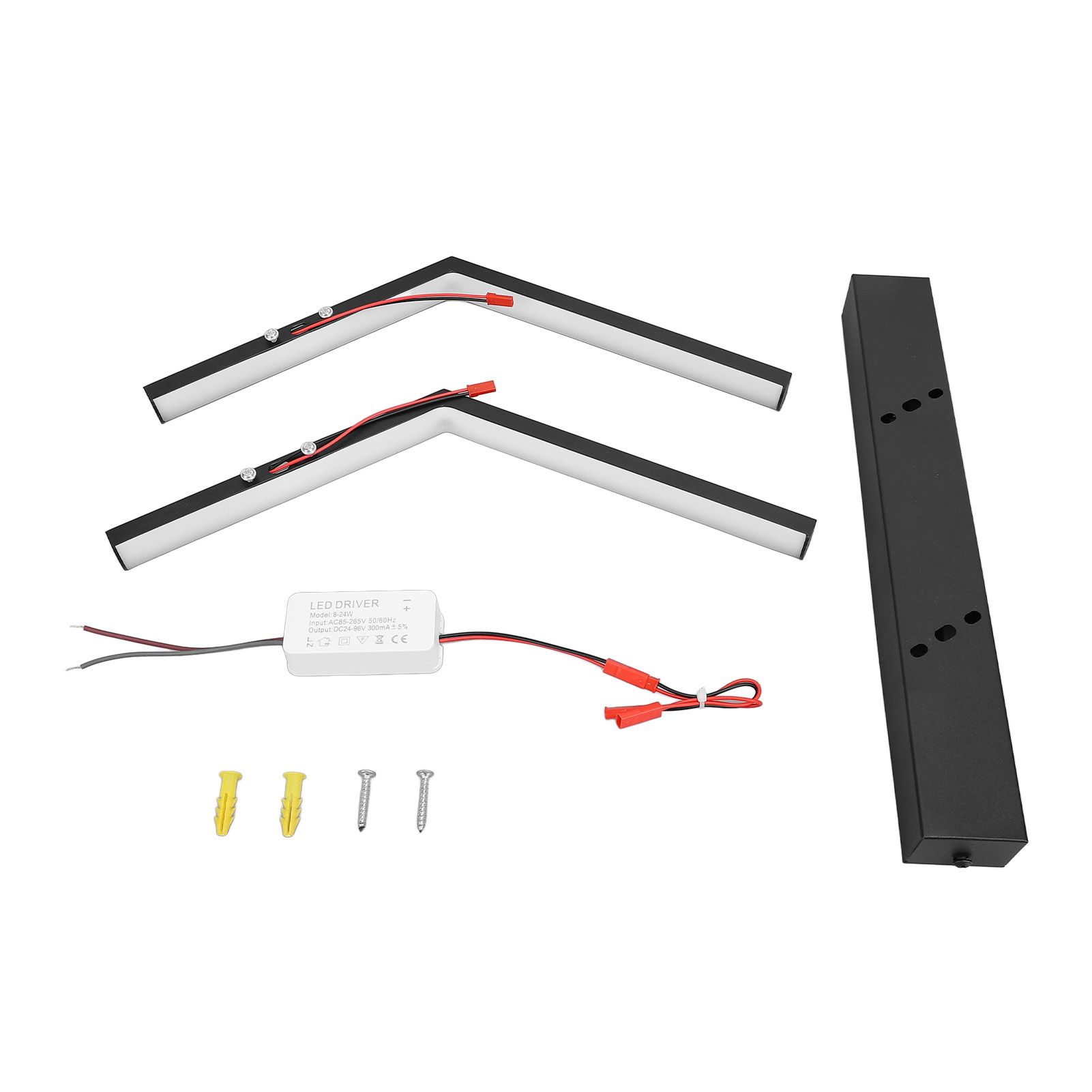 Modern LED Wall Lights 3 Color Temperature Minimalist Black Wall Light view 3