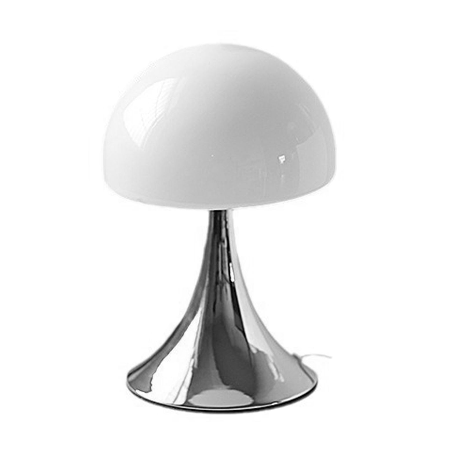Mushroom Shape Table Lamp Glass Iron Warm Light USB Modern Bedside Nightstand view 3