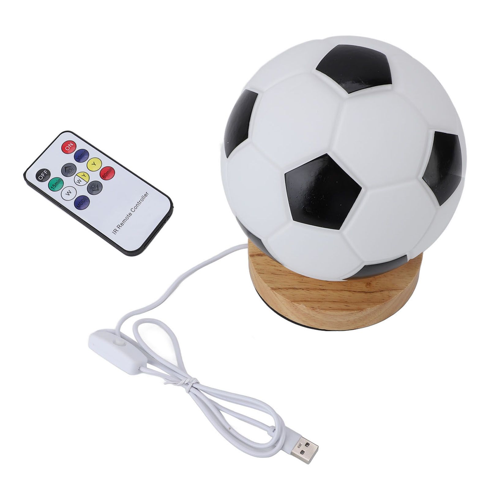 Soccer 3D Lamp Night Light with Remote Control Timer Soft Lighting Dazzling view 3