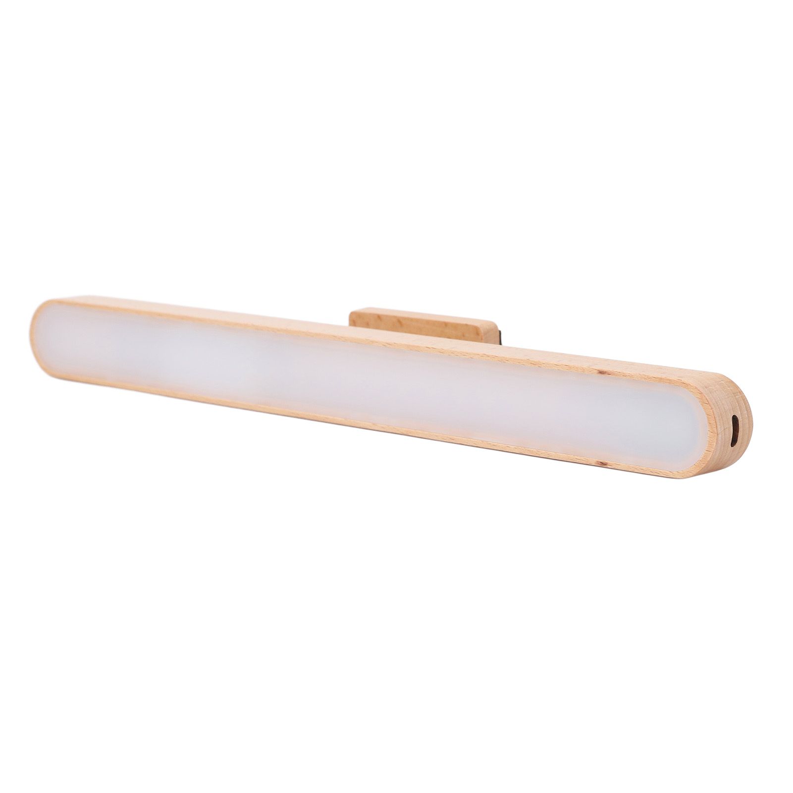 360 Degree Rotatable Vanity Light Wooden Touch Dimmable USB Rechargeable view 6