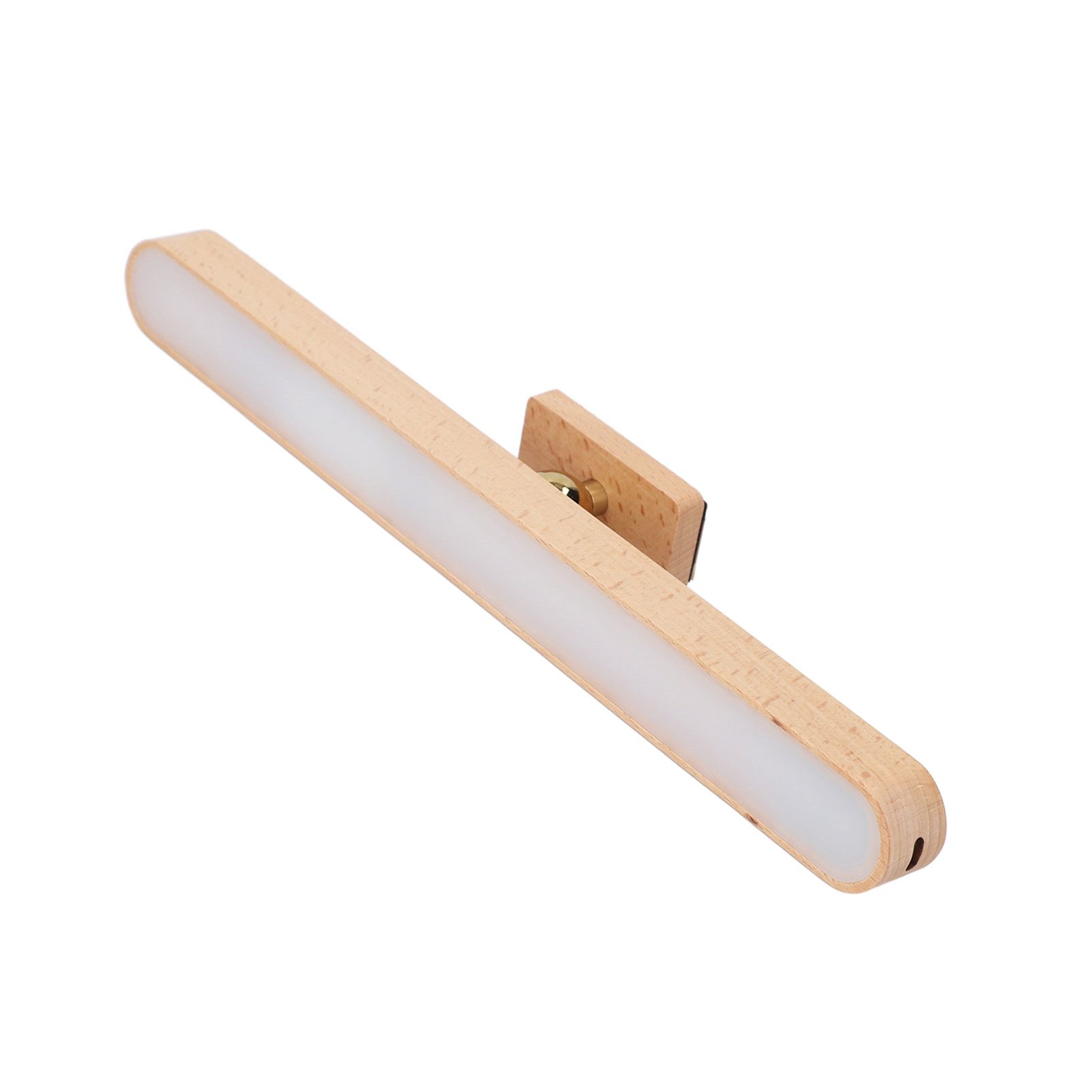 360 Degree Rotatable Vanity Light Wooden Touch Dimmable USB Rechargeable view 12