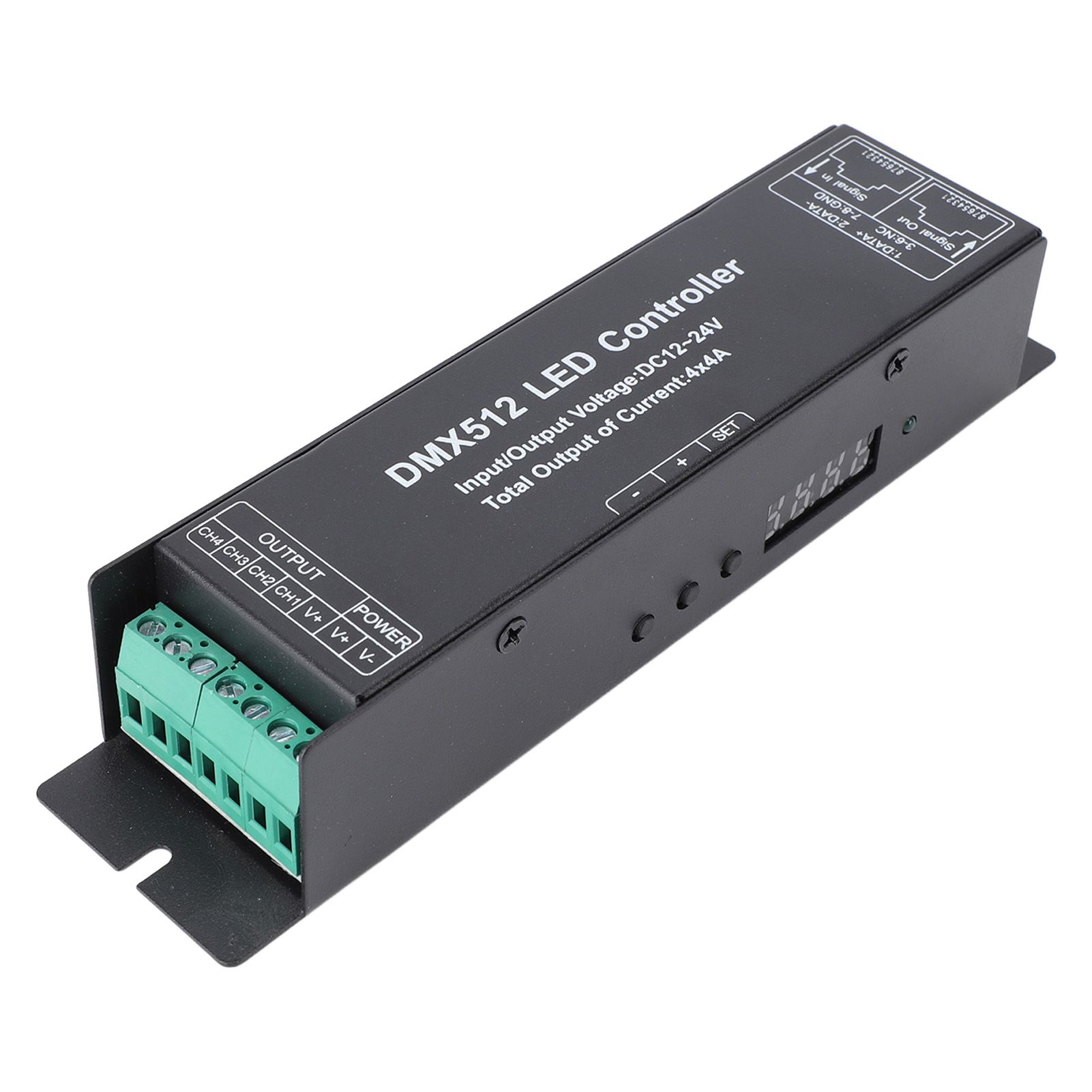 Constant Voltage DMX512 Decorder LED Controller 4 Channels DC 12V‑24V for LED view 9