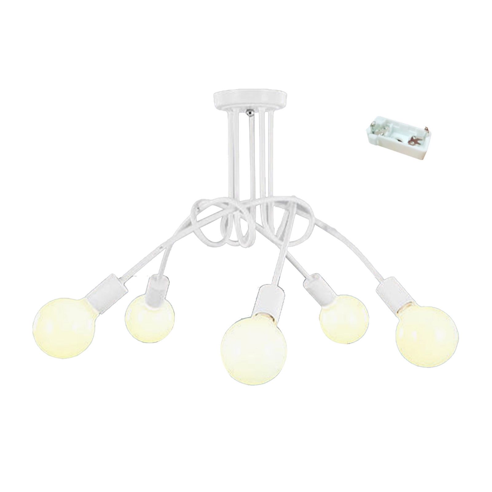 Modern Chandelier Iron Art Stylish Easy to Install Industrial Ceiling Light view 3