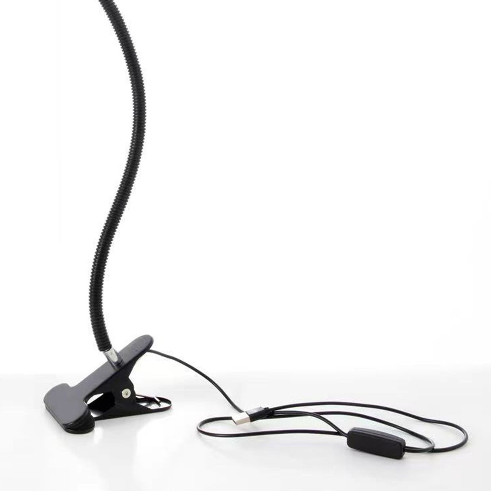Clip On Desk Lamp Dual Head Eye Care Dimmable LED Night Light for Student view 5
