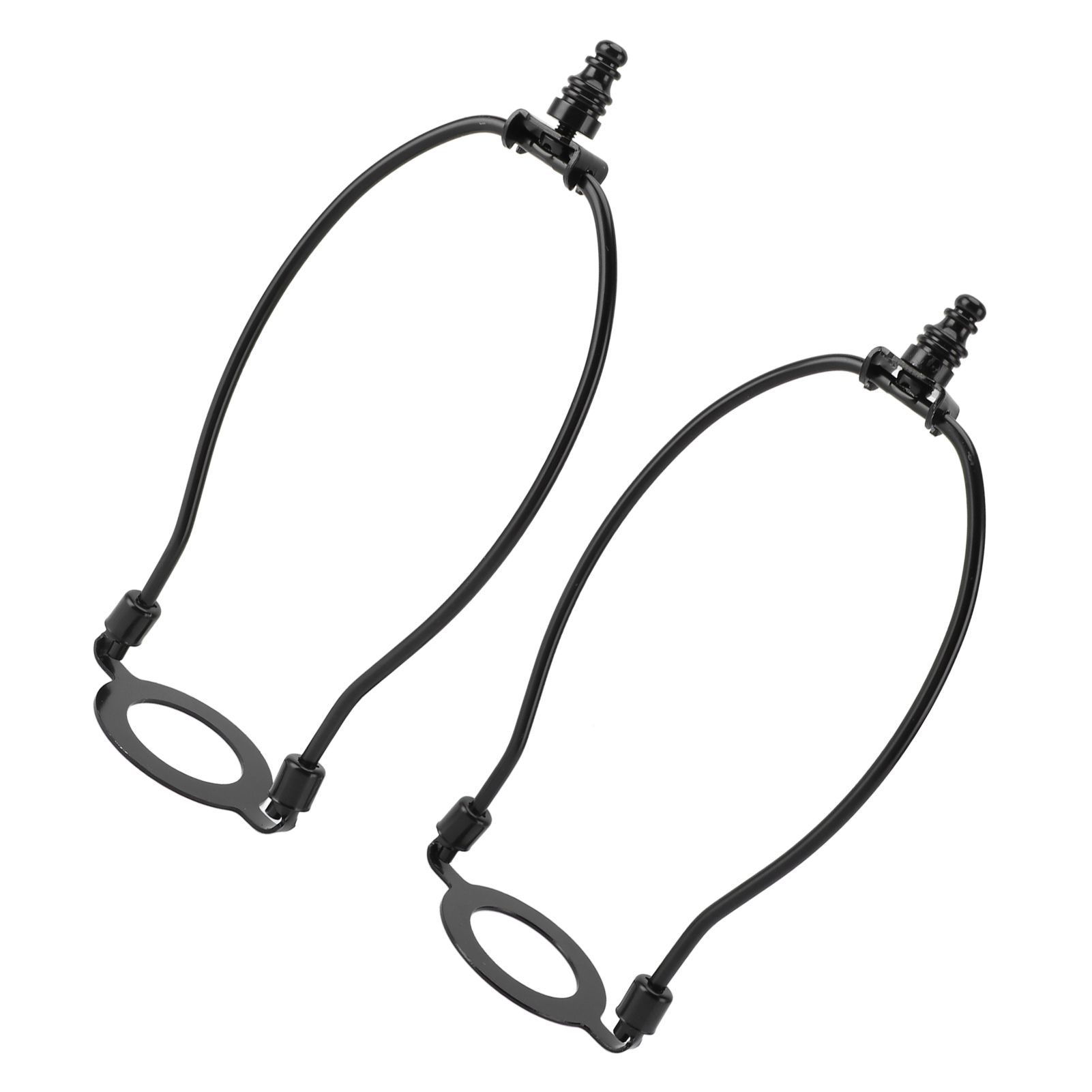 2Pcs Adjustable Lamp Shade Harps Holder Kit with E26 Light Base Metal view 9