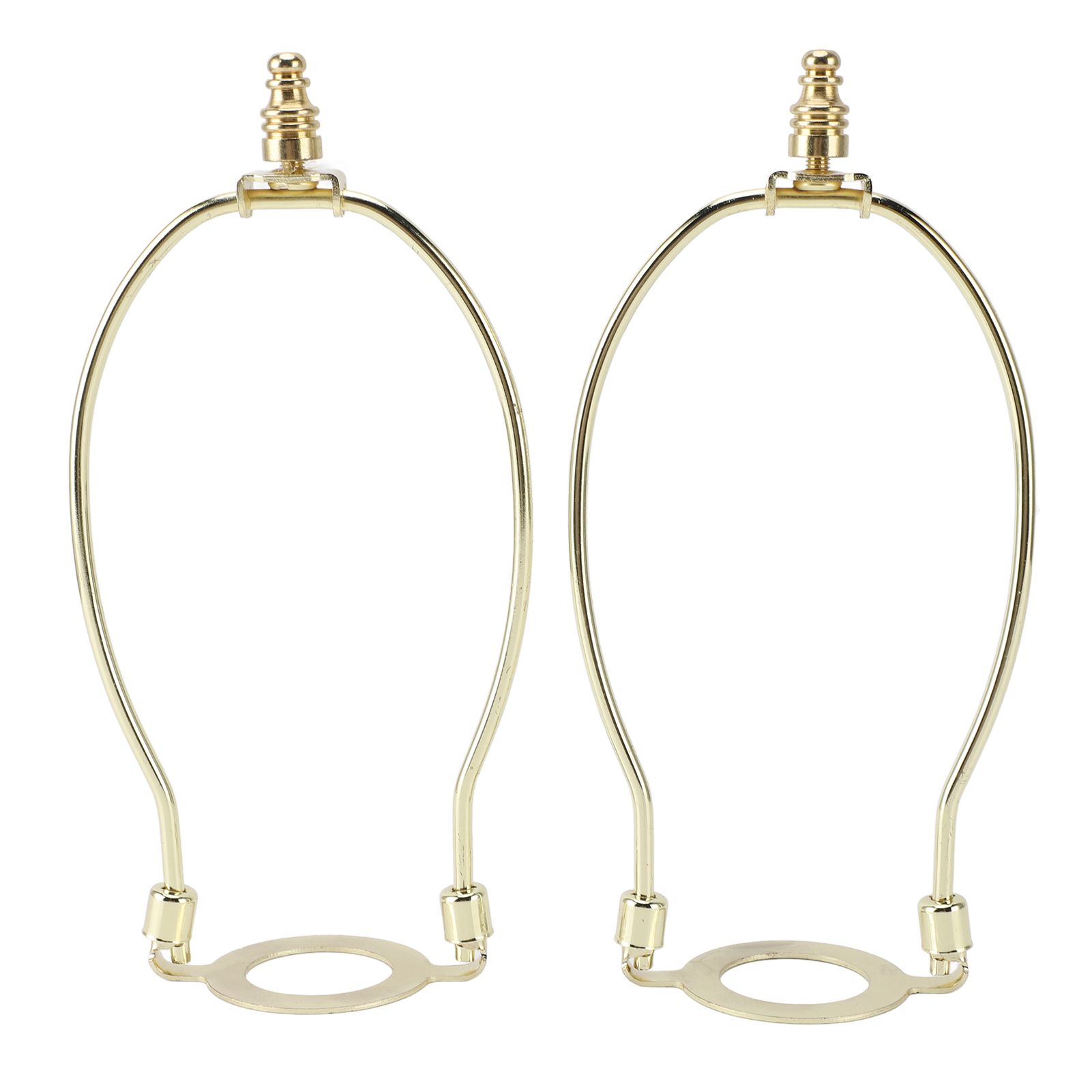 2Pcs Adjustable Lamp Shade Harps Holder Kit with E26 Light Base Metal view 3