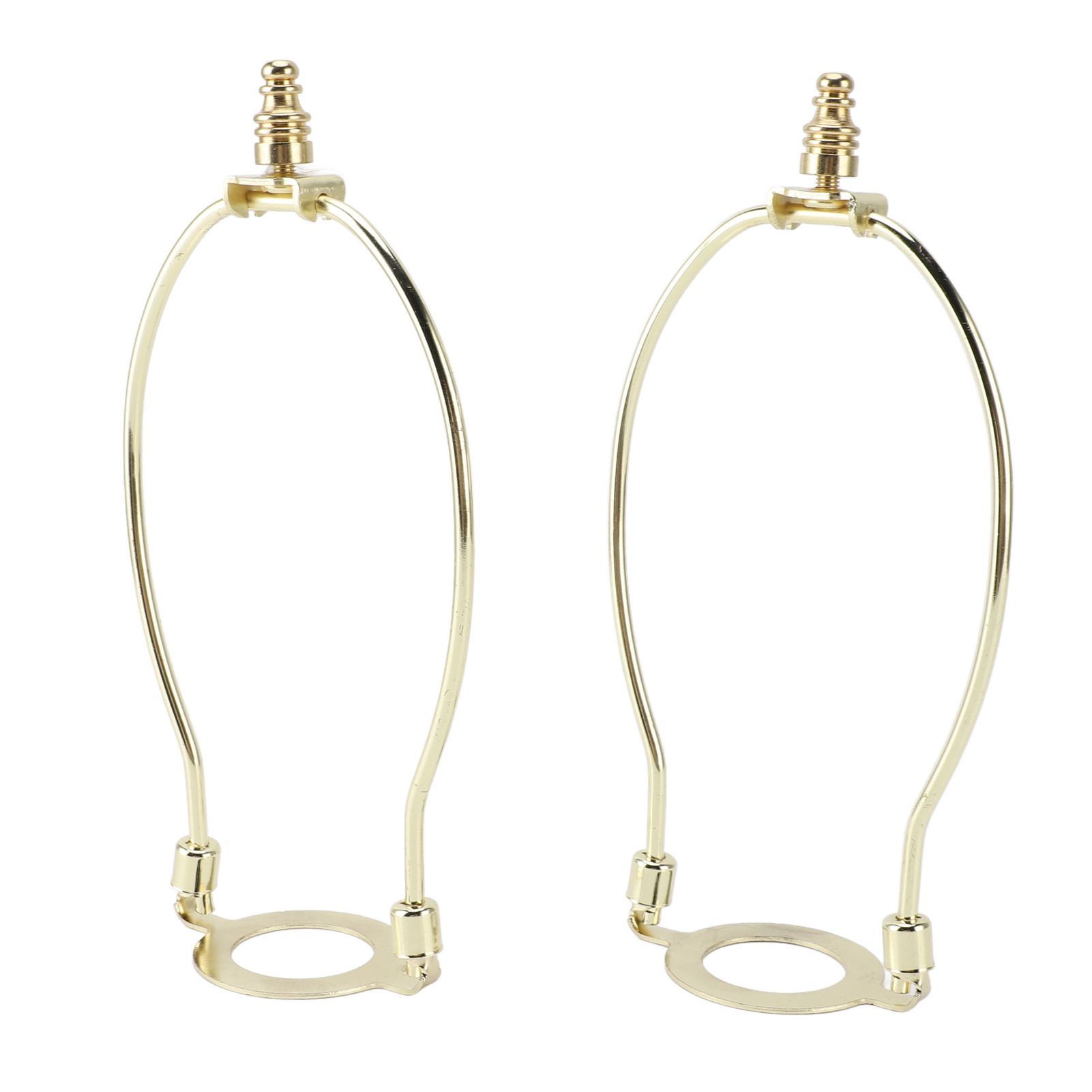 2Pcs Adjustable Lamp Shade Harps Holder Kit with E26 Light Base Metal view 8