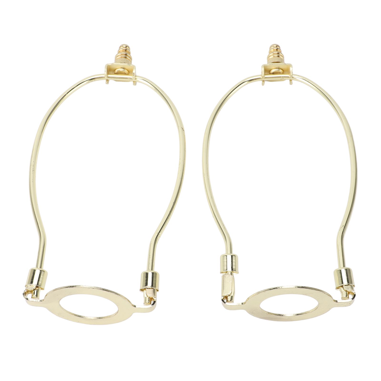2Pcs Adjustable Lamp Shade Harps Holder Kit with E26 Light Base Metal view 10
