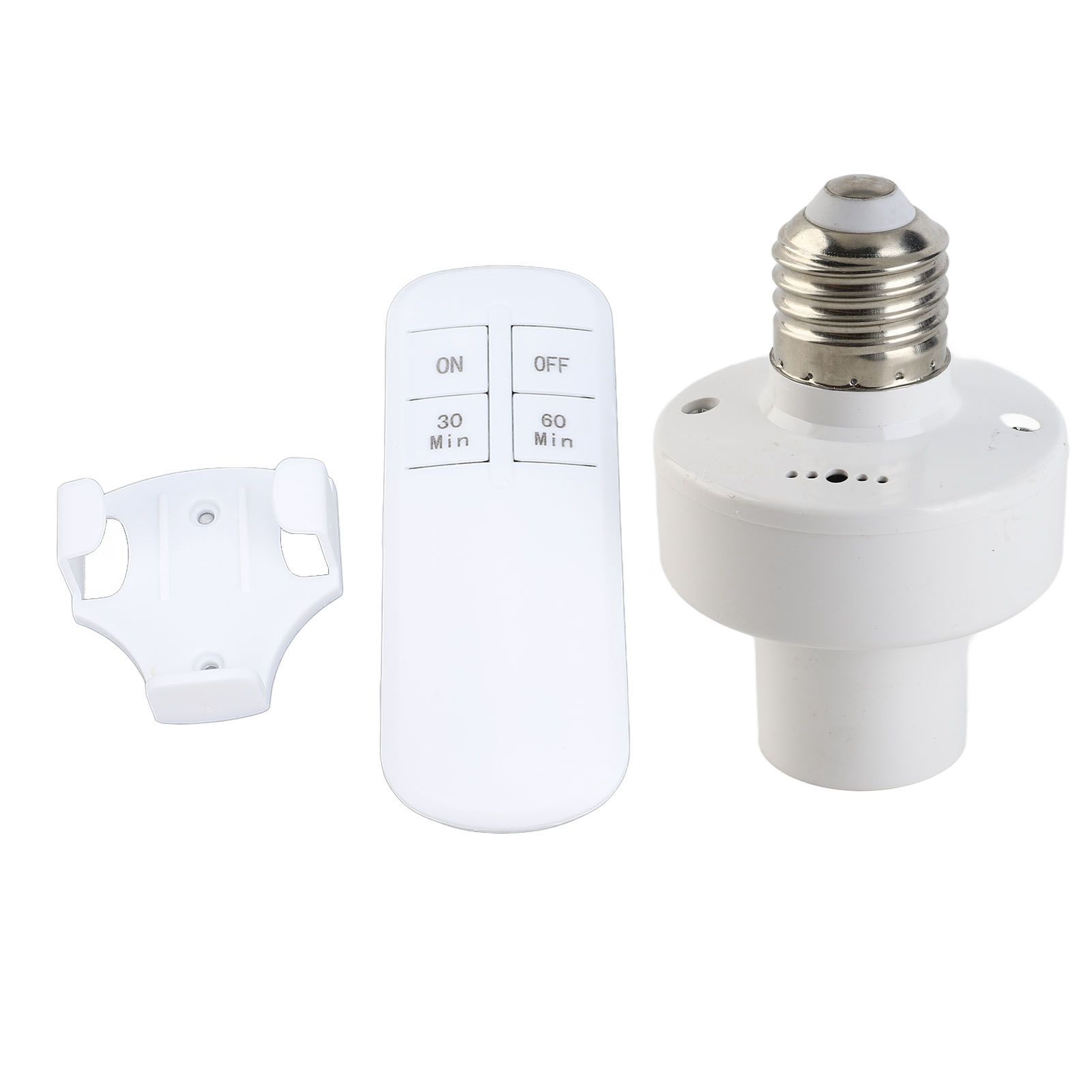 Remote Control Light Bulb Socket 30 60mins Timing Screw in E26 E27 Bulb Holder