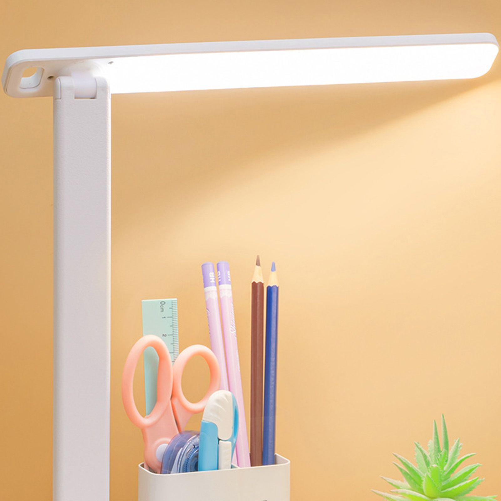 LED Touch Desk Lamp Dimmable 3 Color Temperature Foldable Eye Caring Table view 2