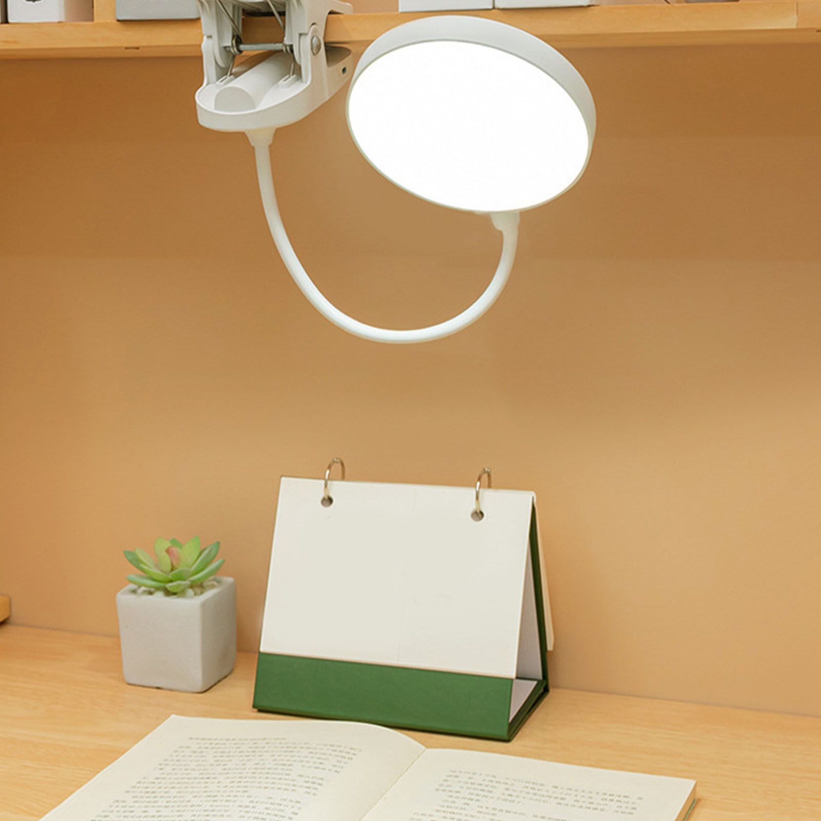 LED Clip Desk Lamp USB Eye Caring Dimmable Bedside Reading Lamp Night Light view 8