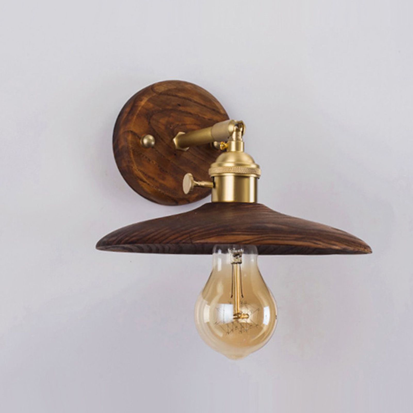 Retro Wall Lamp Industrial Vintage Copper Wall Sconces Lighting for Bedroom view 8