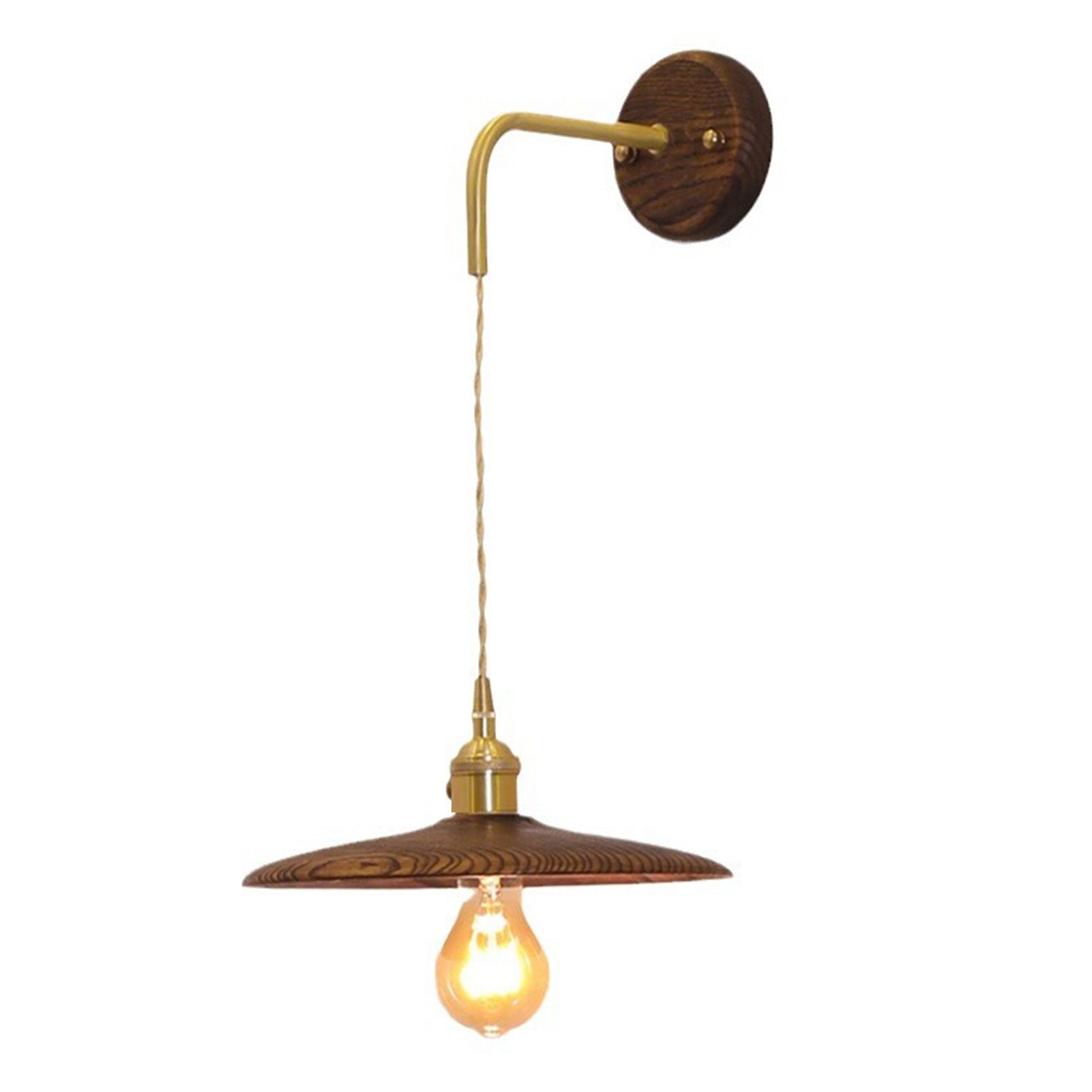 Retro Wall Lamp Industrial Vintage Copper Wall Sconces Lighting for Bedroom view 3