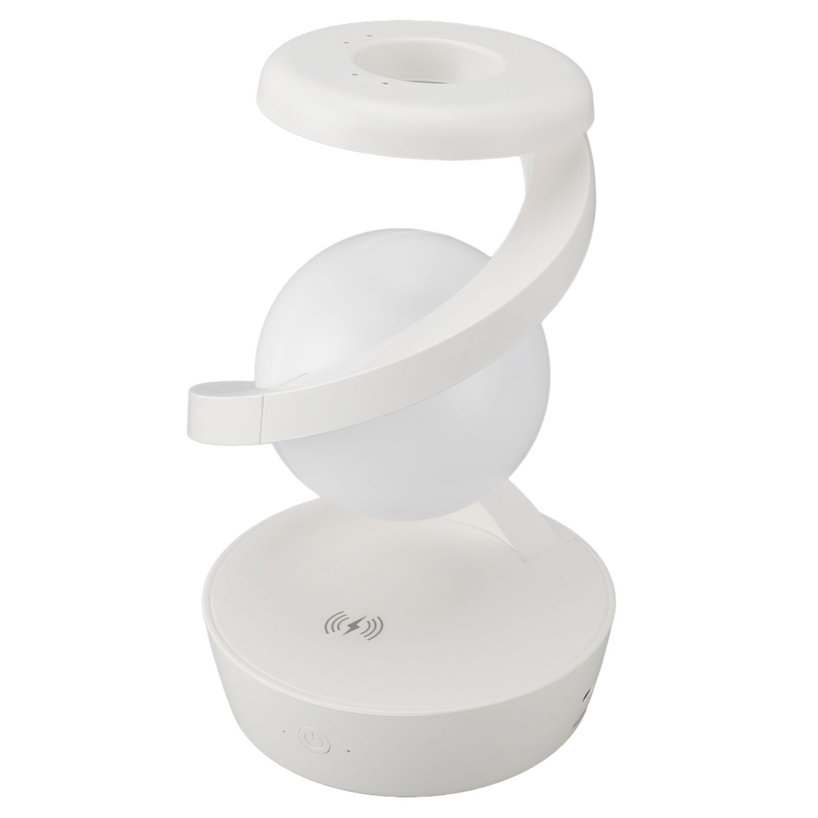 Modern Spiral Bedside Lamp Innovative 3D Visual Levitation Ball Wireless view 12