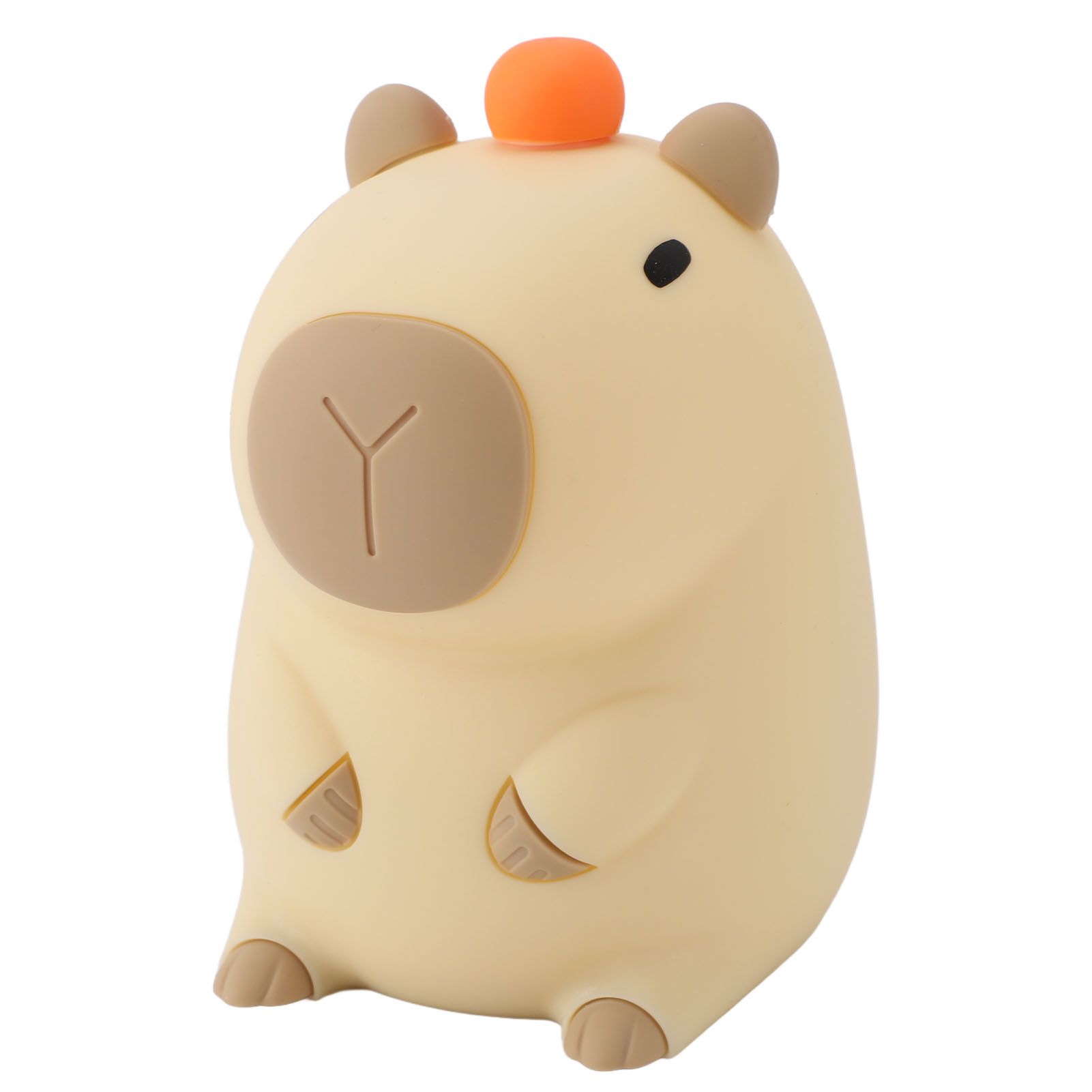 Capybara Night Light Silicone Rechargeable Dimmable 1200mAh Battery 20min view 4