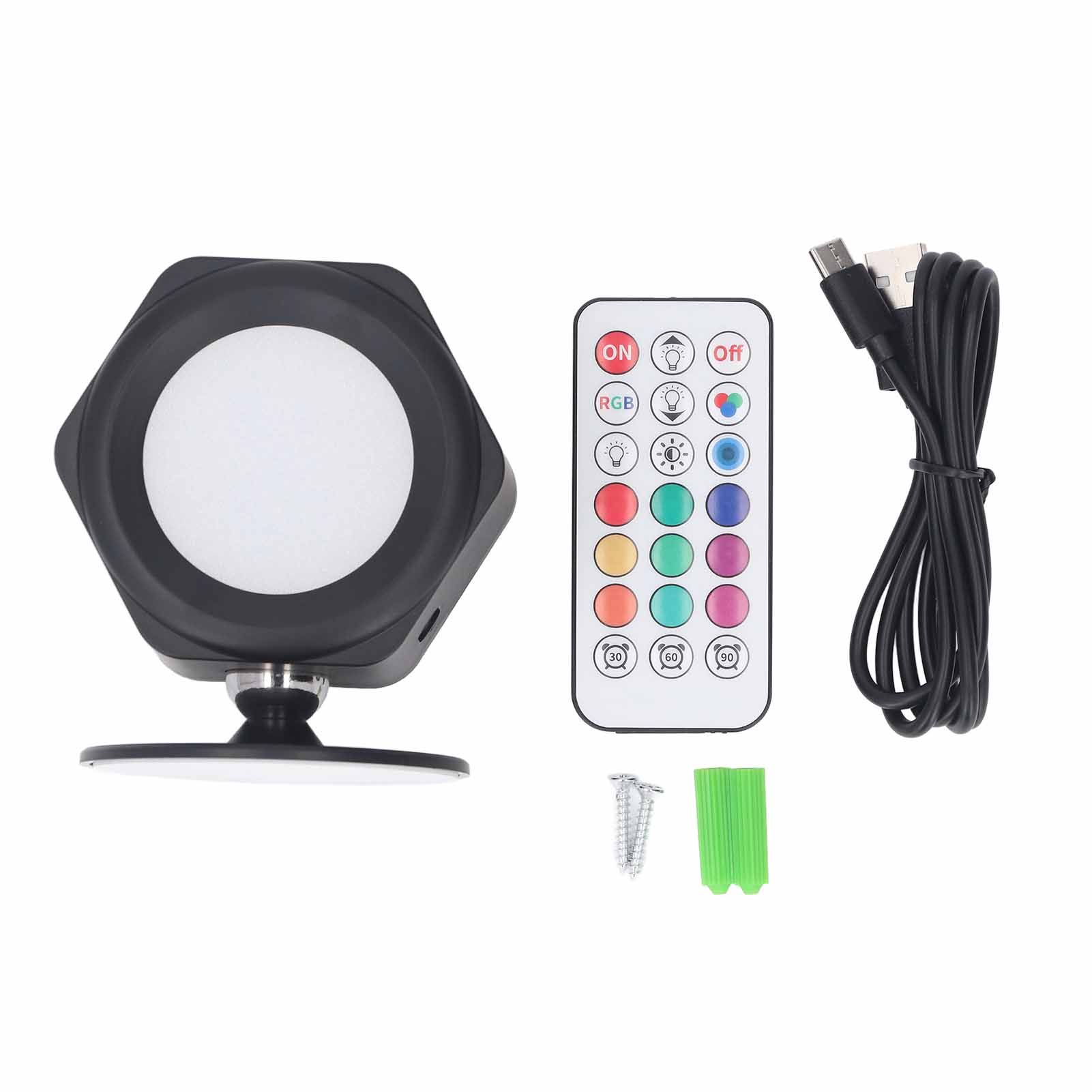 LED Wall Mounted Lights Rechargeable 3 Color Temperature RGB Dimmable Magnetic view 3