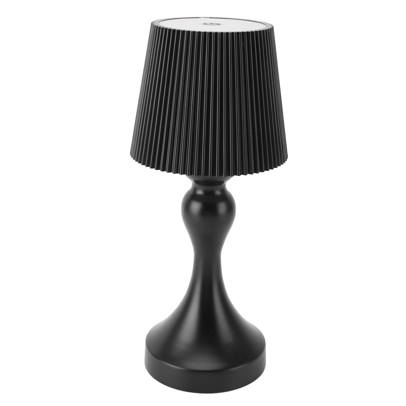 LED Cordless Table Lamp Iron Plastic Pleated Touch Control Stepless Dimmable view 4