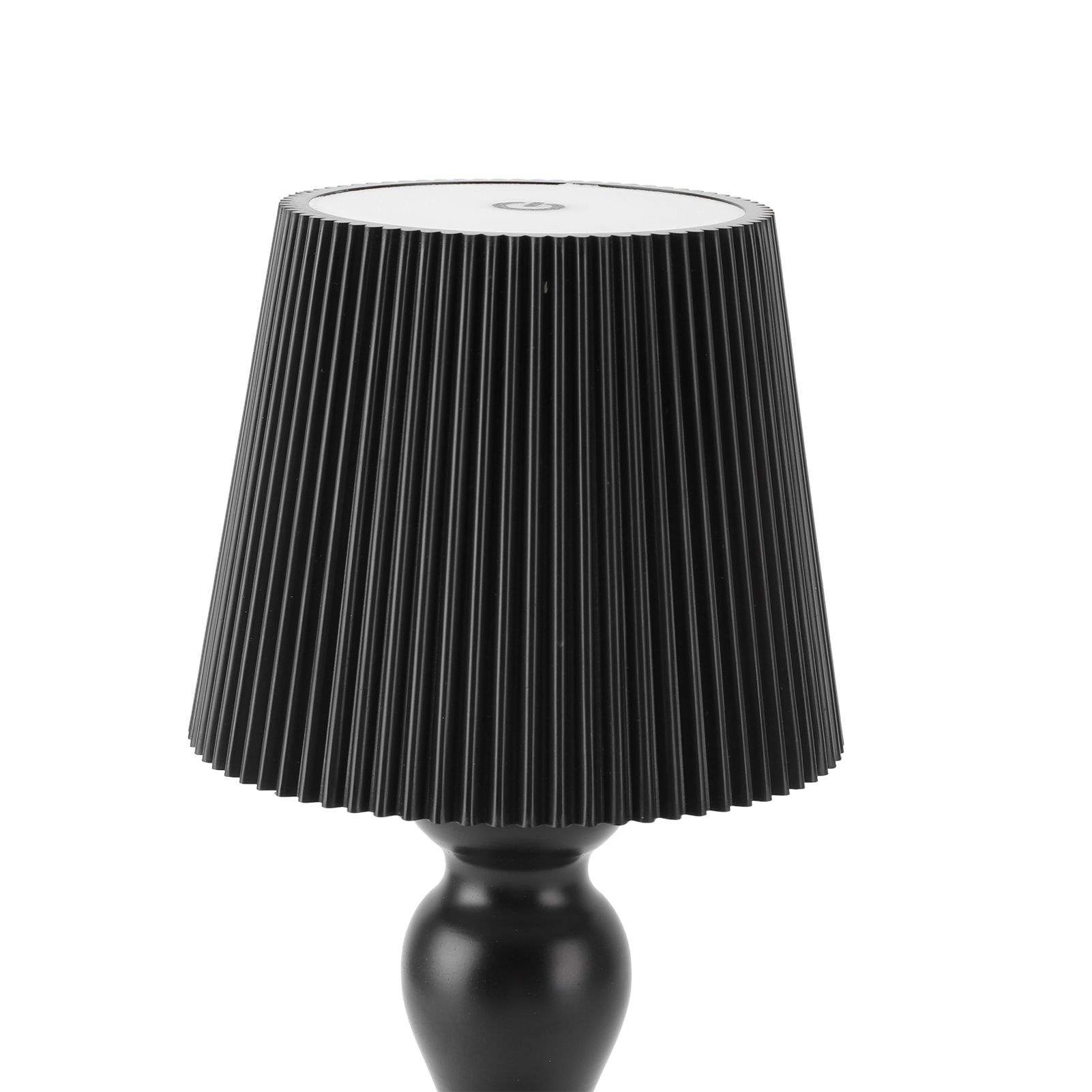LED Cordless Table Lamp Iron Plastic Pleated Touch Control Stepless Dimmable view 9