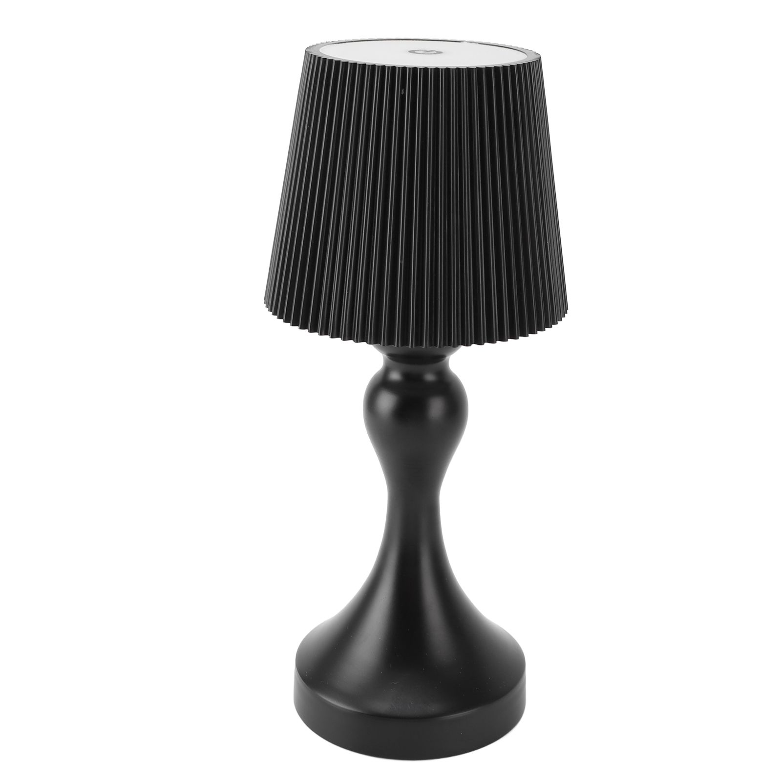 LED Cordless Table Lamp Iron Plastic Pleated Touch Control Stepless Dimmable view 11