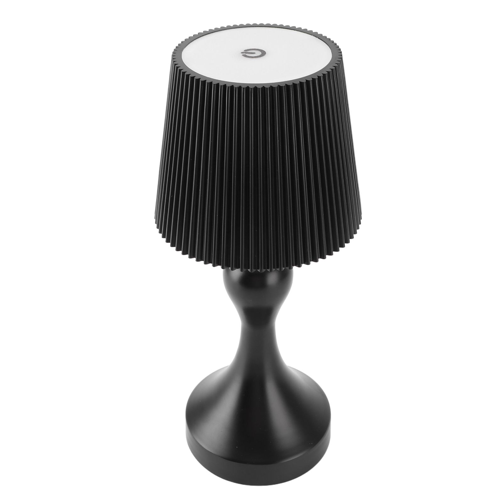 LED Cordless Table Lamp Iron Plastic Pleated Touch Control Stepless Dimmable view 12