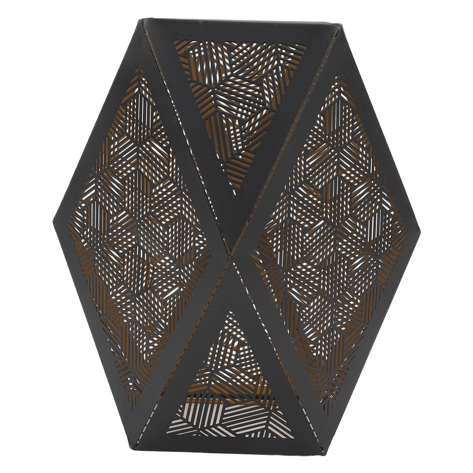 Metal Lampshade E27 E26 Polygonal Modern Hollow Lamp Shade for Table Lamp
