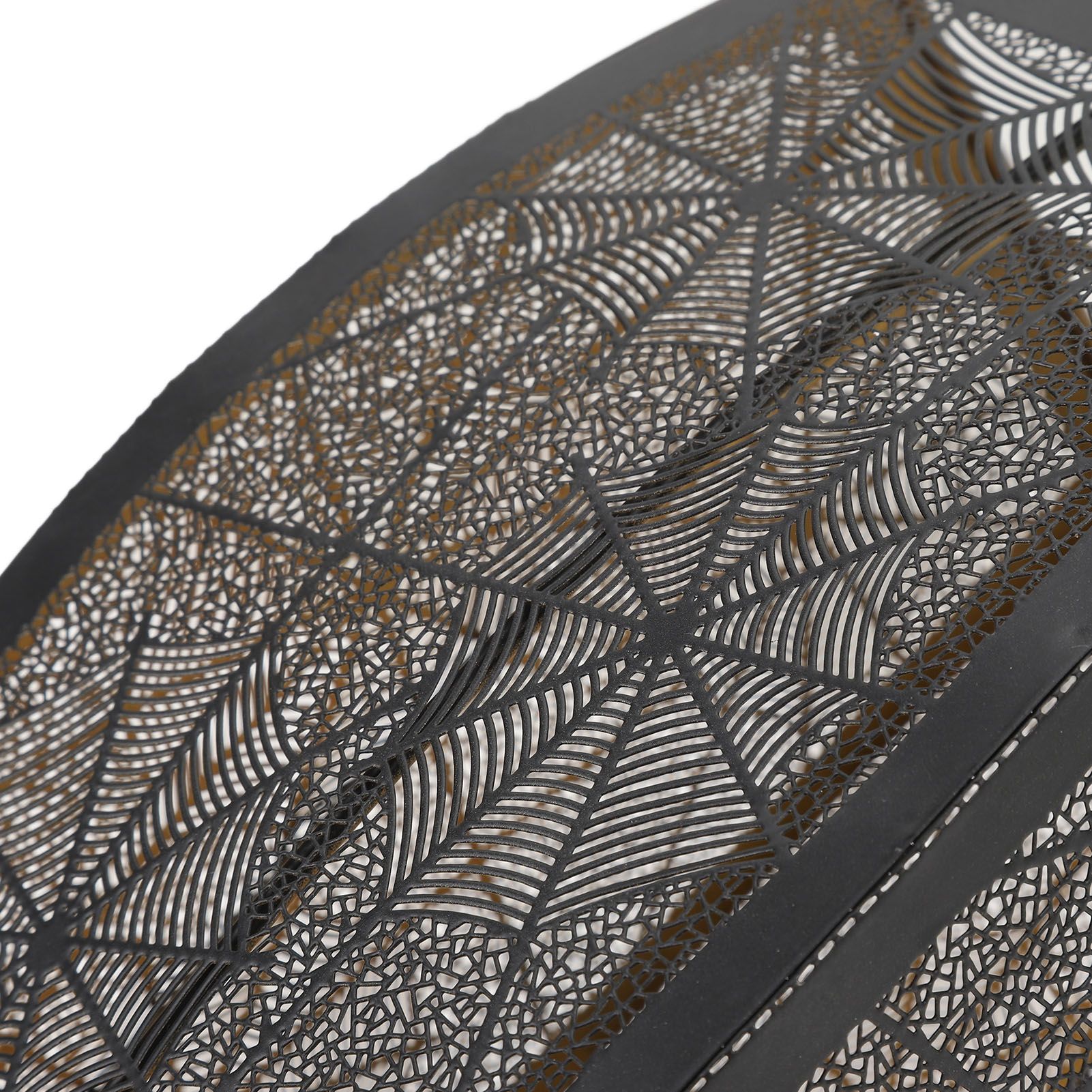 Metal Lamp Shade E26 E27 Iron Spider Web Style Hollow Out Decorative Lampshade view 5