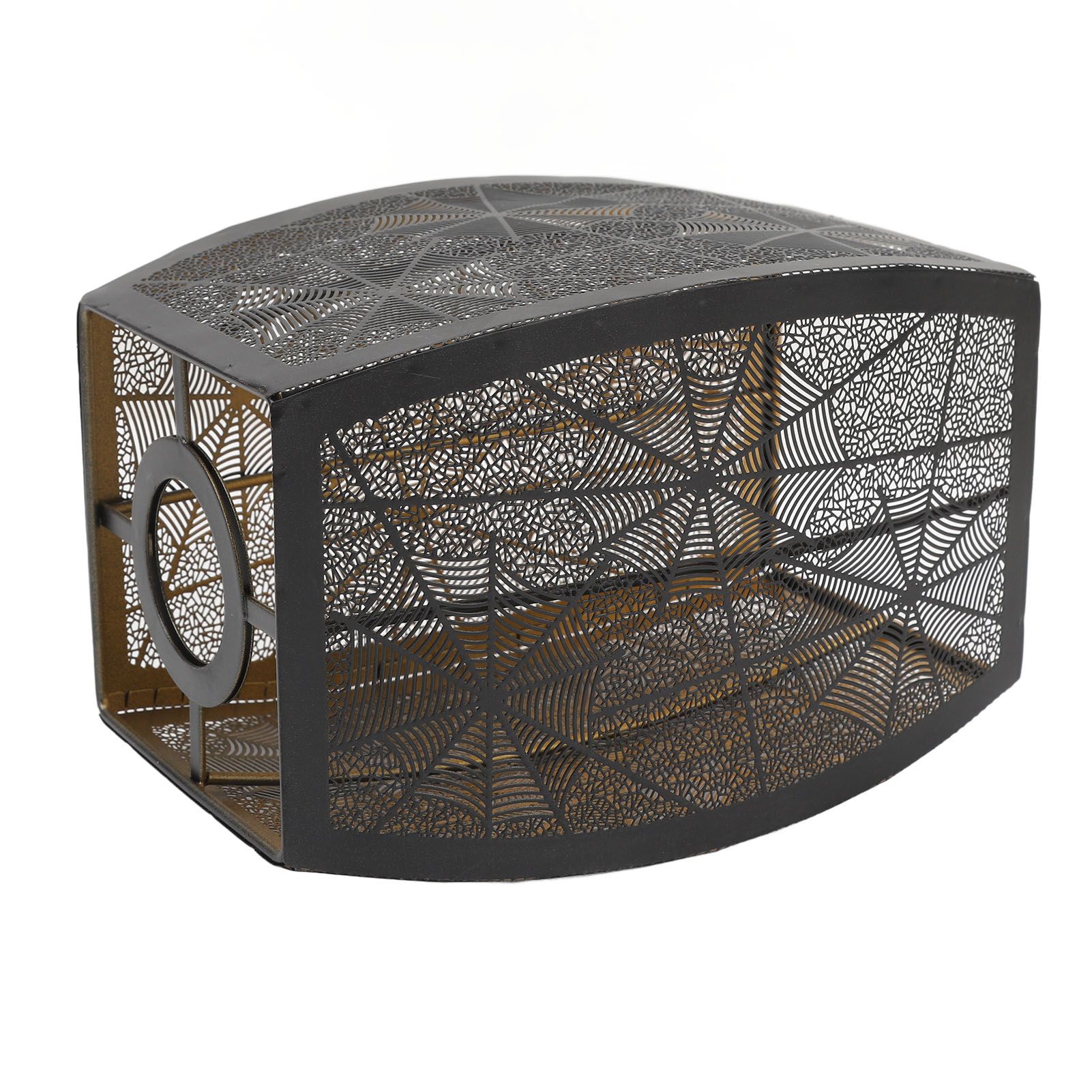 Metal Lamp Shade E26 E27 Iron Spider Web Style Hollow Out Decorative Lampshade view 12