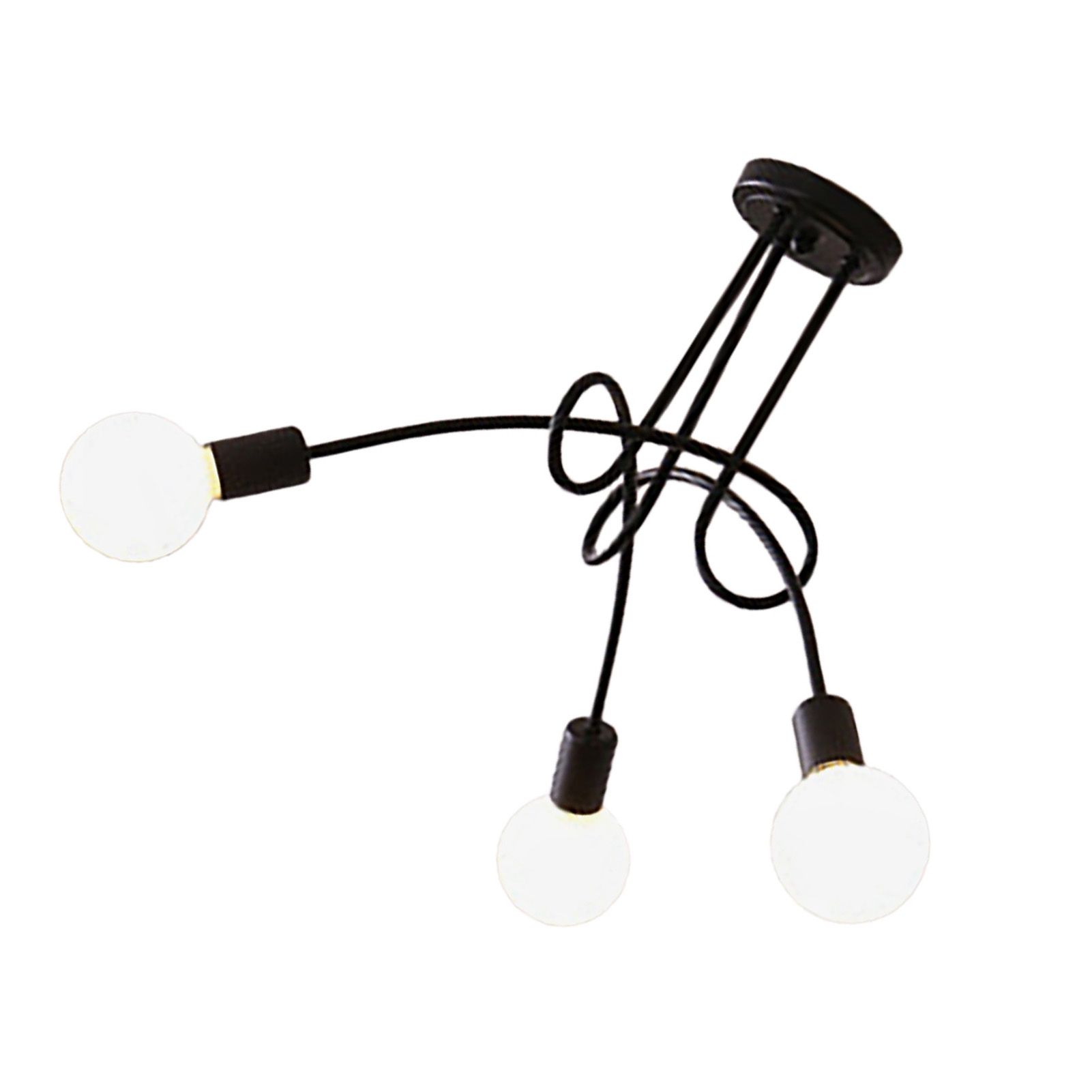 Modern Chandelier Ceiling Light Fixture Industrial Wrought Iron Study Bedroom