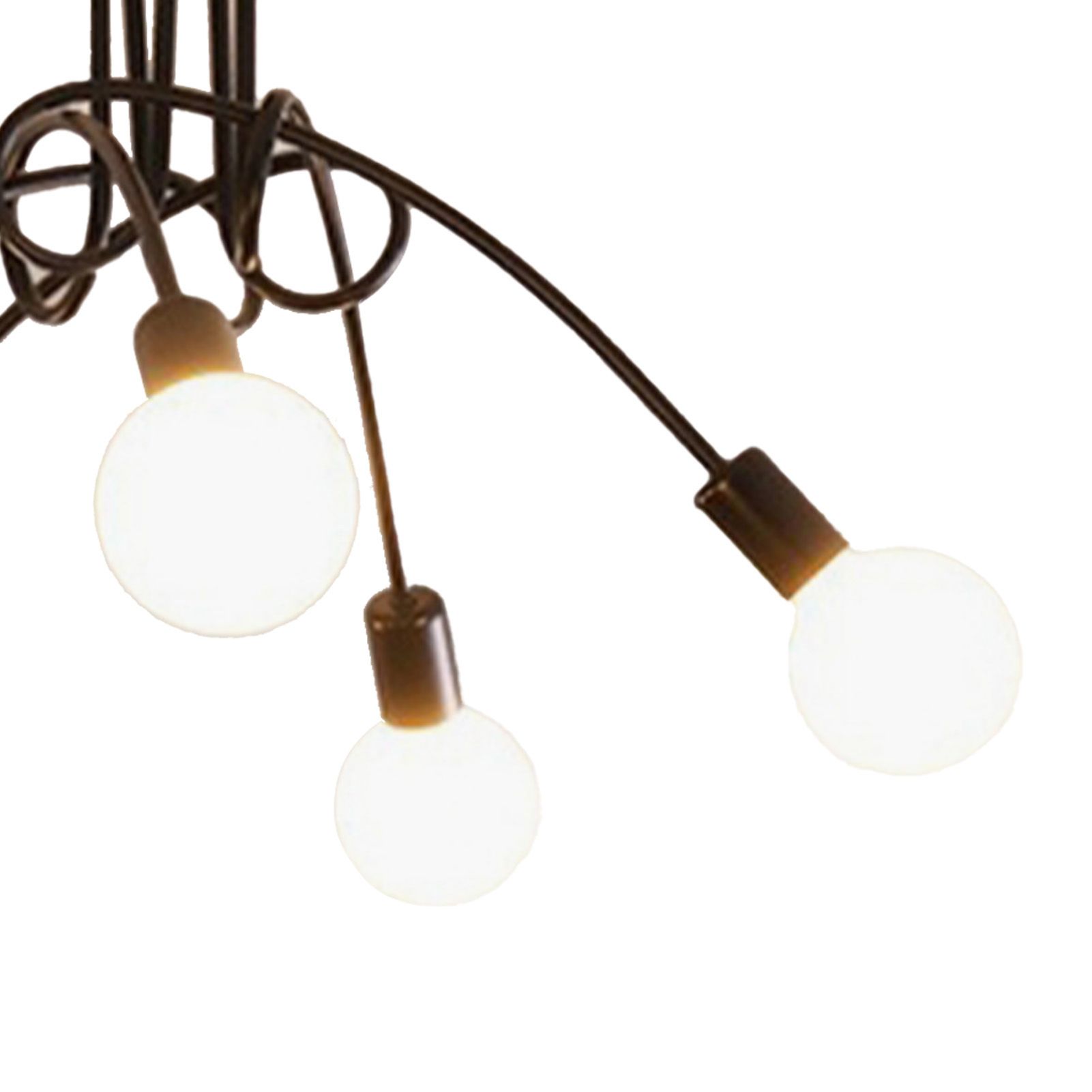 Modern Chandelier Ceiling Light Fixture Industrial Wrought Iron Study Bedroom view 5