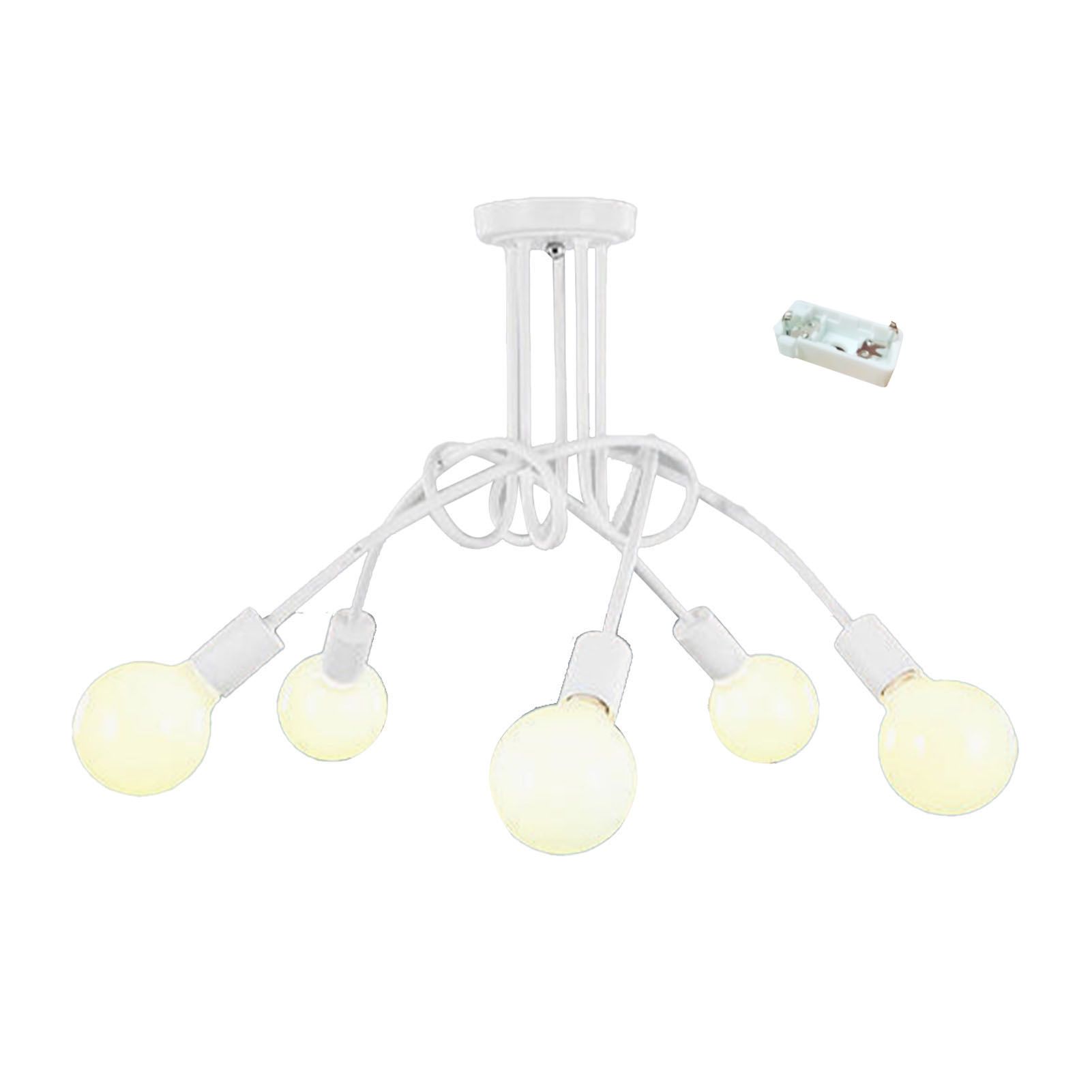 Decor Chandelier Iron Art Branch Multi Bulbs Ceiling Lamp Industrial Vintage view 3
