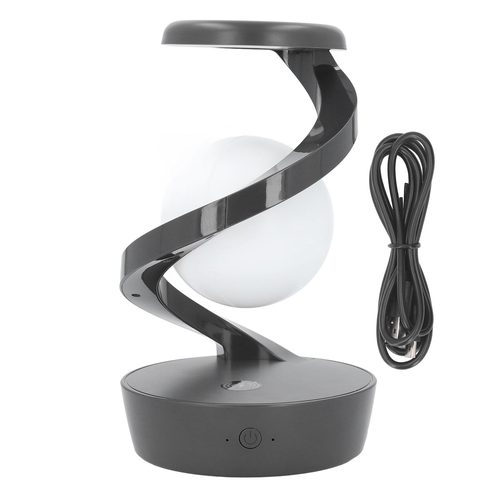 3D Floating Ball Light Wireless Charging Levitating Spiral LED Table Lamp view 3
