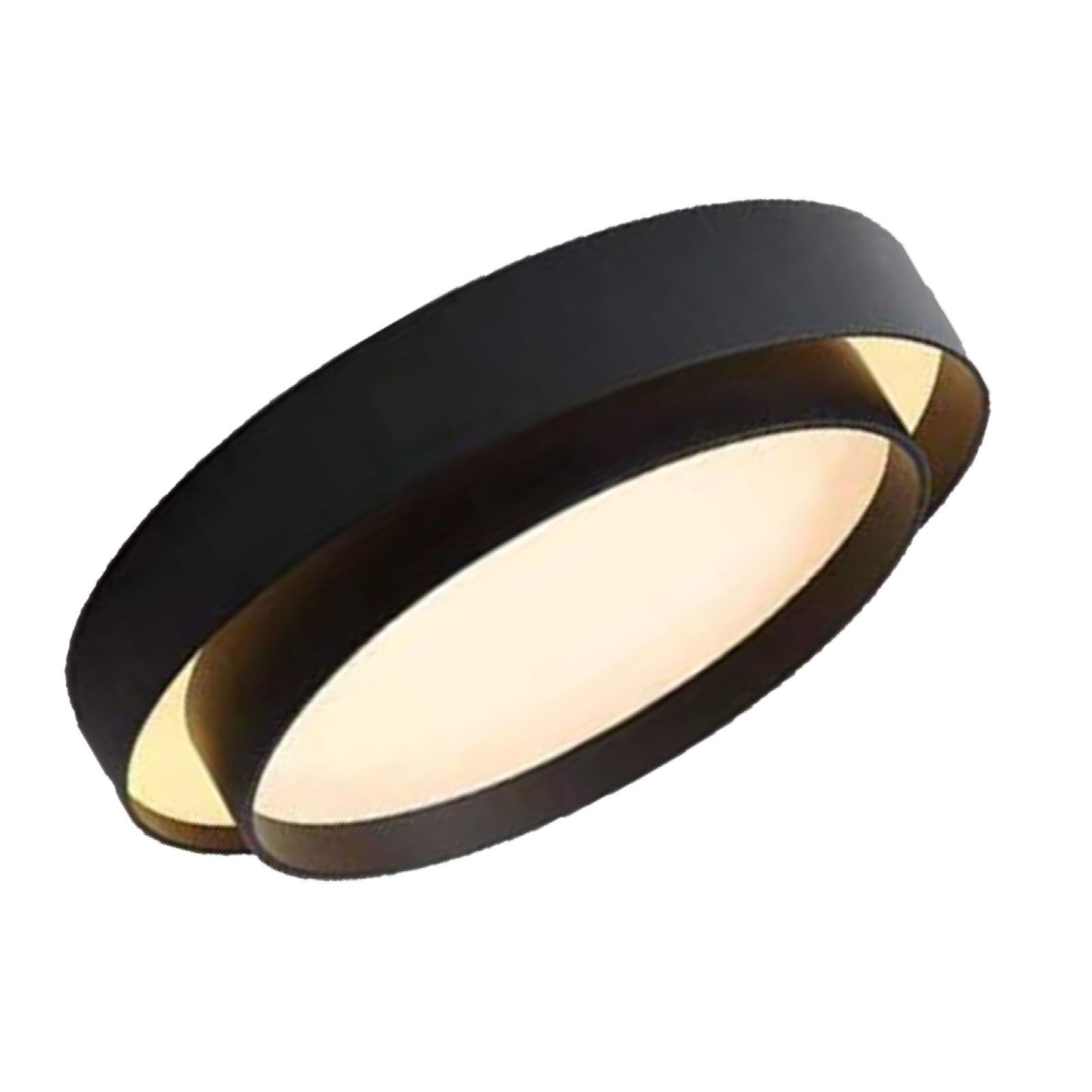 Round Flush Mount Light Doubel Ring Style Warm Lighting Ceiling Hallway