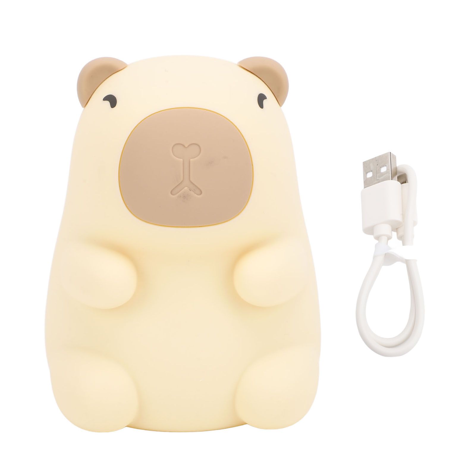 Capybara Night Light Color Changing Kids Rechargeable RGB Animal Nursery Lamp view 3