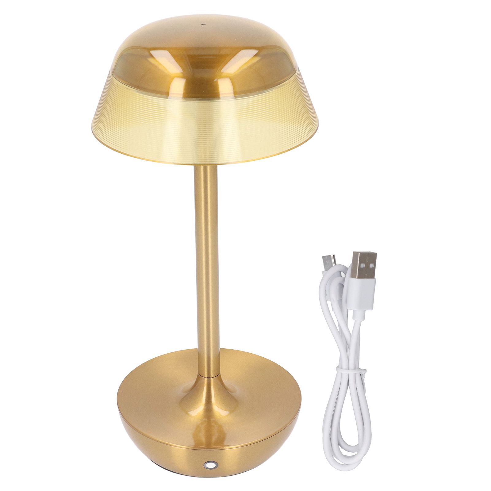 Golden Cordless Table Lamp Rechargeable Touch Control 3 Color Dimmable Battery view 3