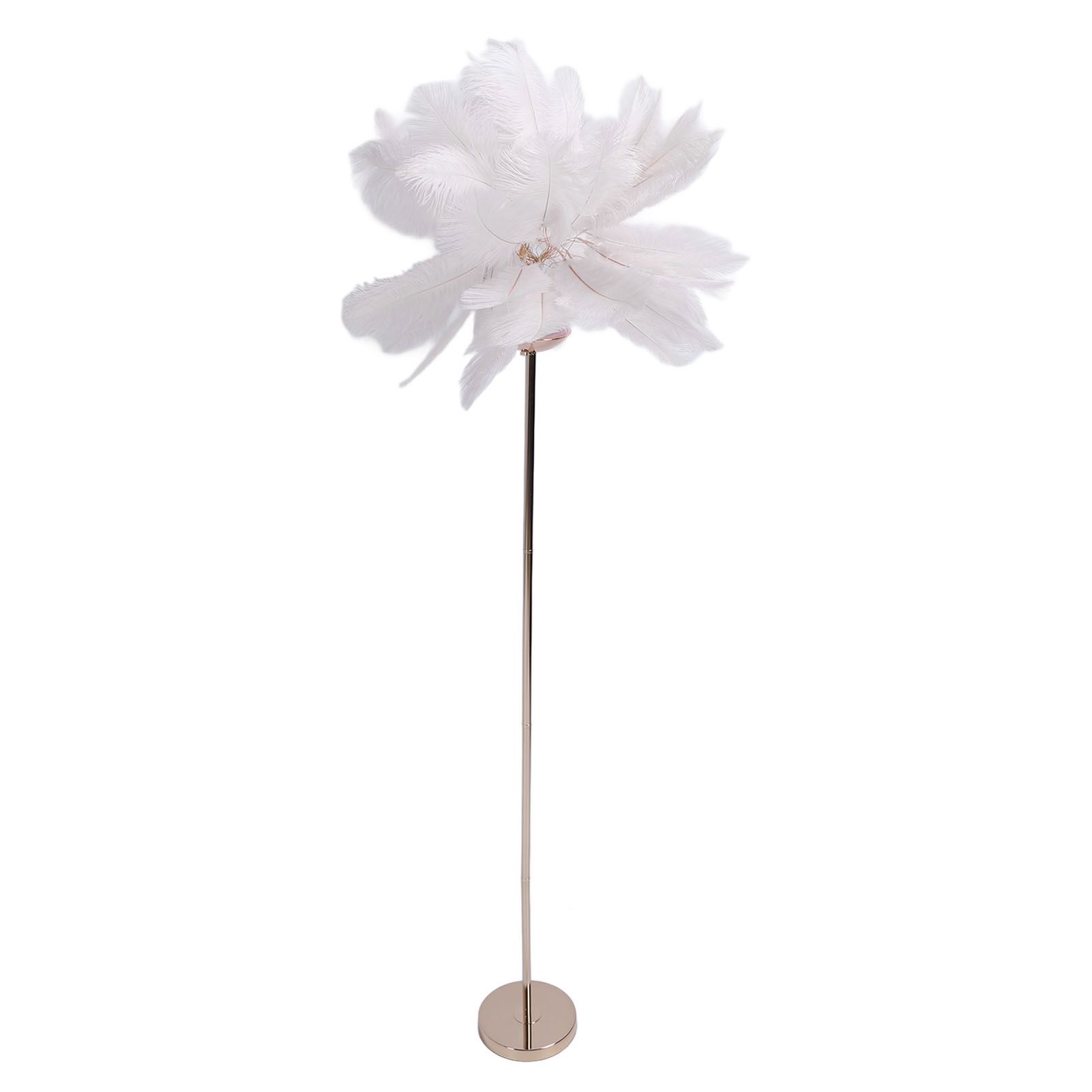 61in Decorative Feather LED Floor Lamp 3 Color Temperature Stepless Dimming view 4
