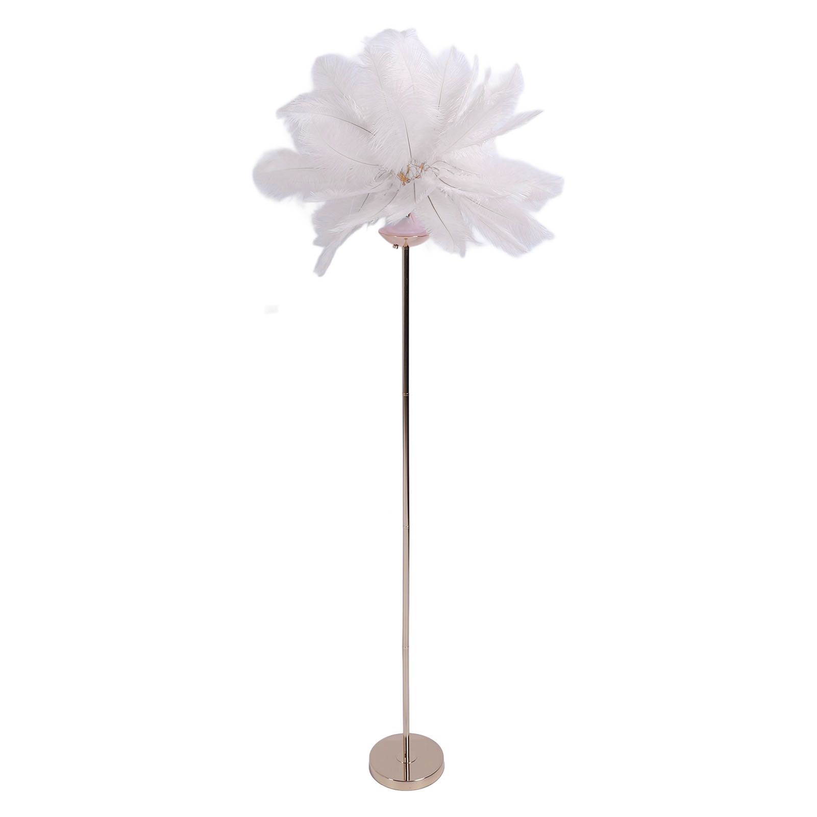 61in Decorative Feather LED Floor Lamp 3 Color Temperature Stepless Dimming view 9