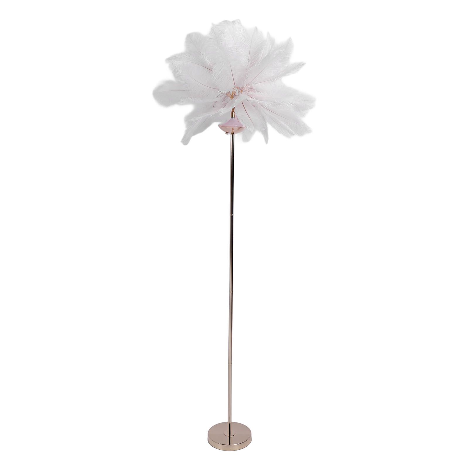 61in Decorative Feather LED Floor Lamp 3 Color Temperature Stepless Dimming view 11