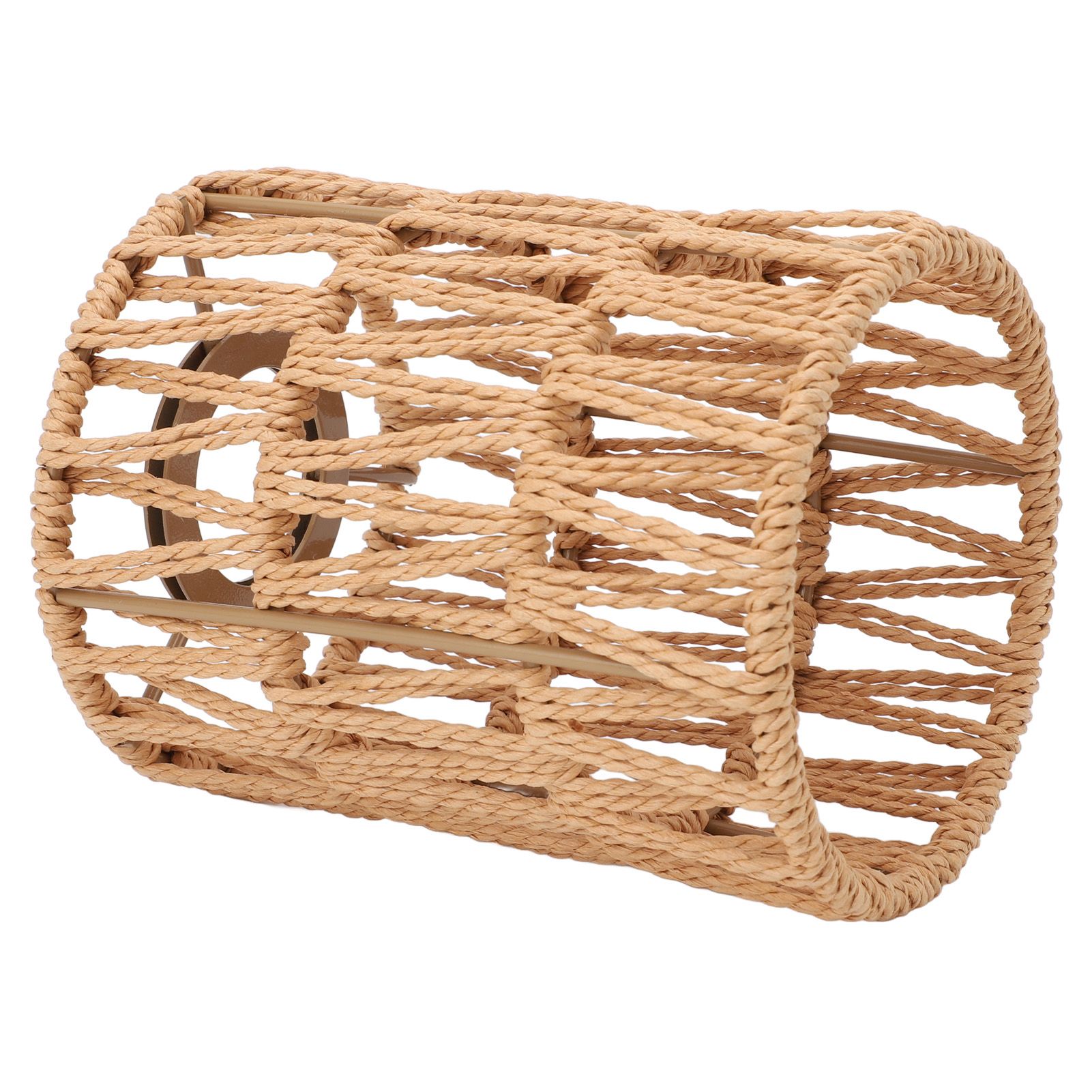 4pcs Lampshade Retro Imitation Rattan Bohemian Style Hand Woven Lamp Shade for view 10