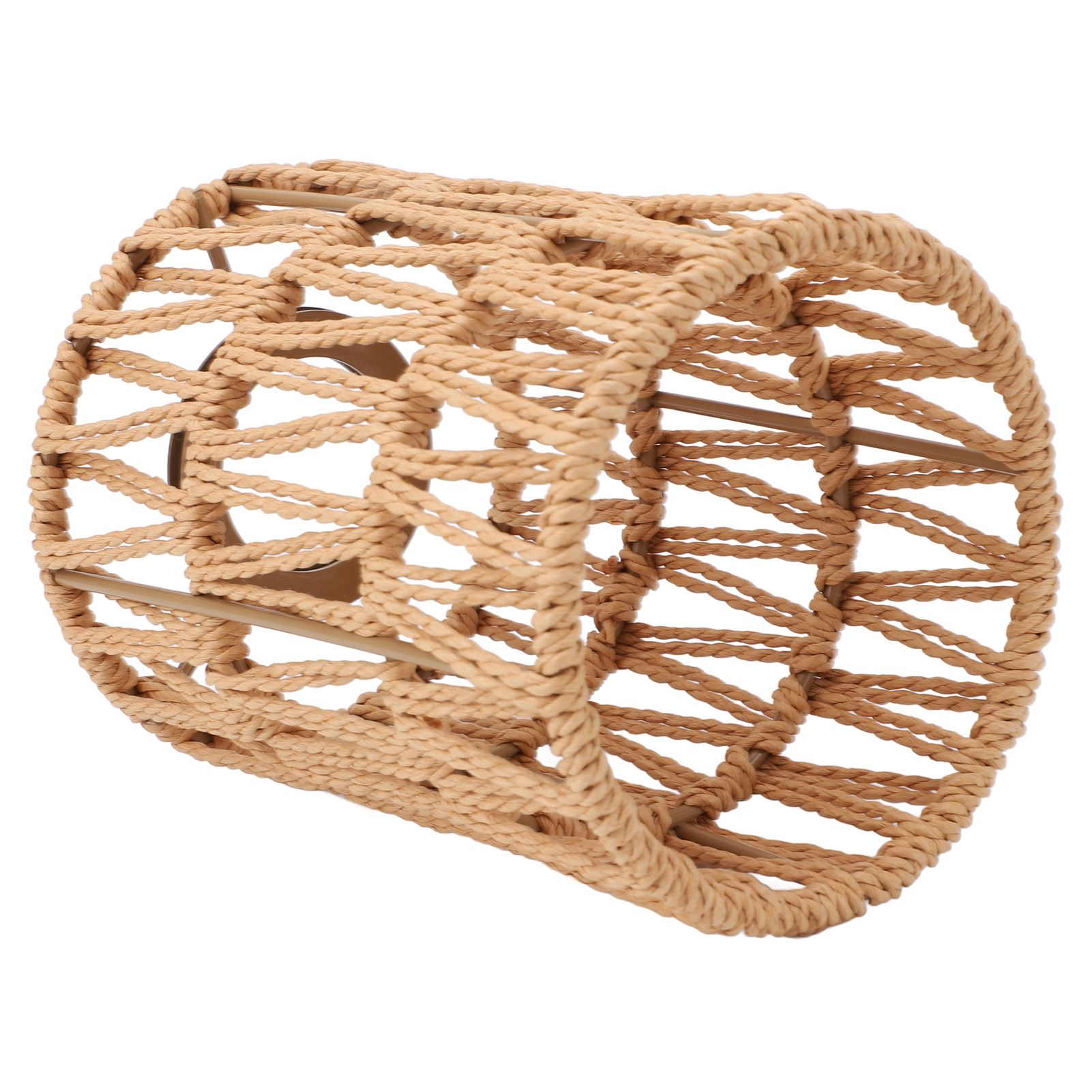 4pcs Lampshade Retro Imitation Rattan Bohemian Style Hand Woven Lamp Shade for view 11