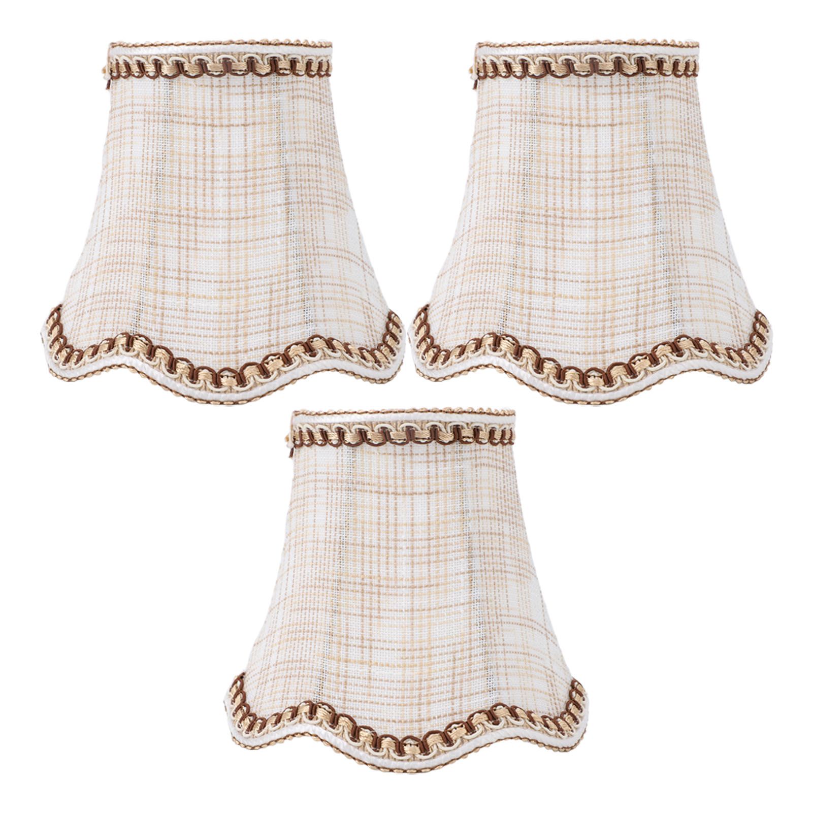 3pcs Lampshade Modern Minimalist Clip On Type Cloth Lamp Shade for E14 Bulb view 4