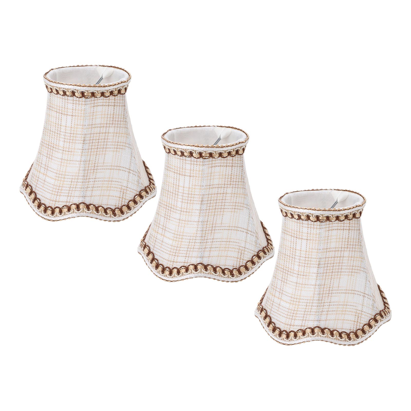3pcs Lampshade Modern Minimalist Clip On Type Cloth Lamp Shade for E14 Bulb view 10
