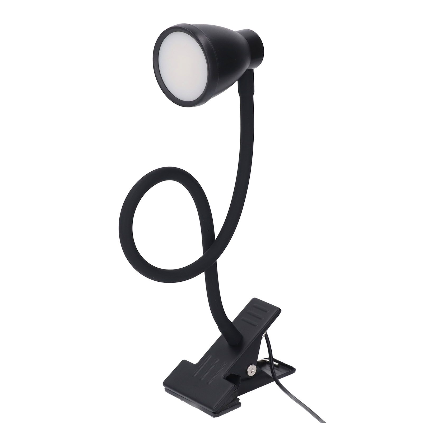 Clip On Desk Lamp 5W 24LEDs 10 Adjustable Brightness 3 Color Temperature USB