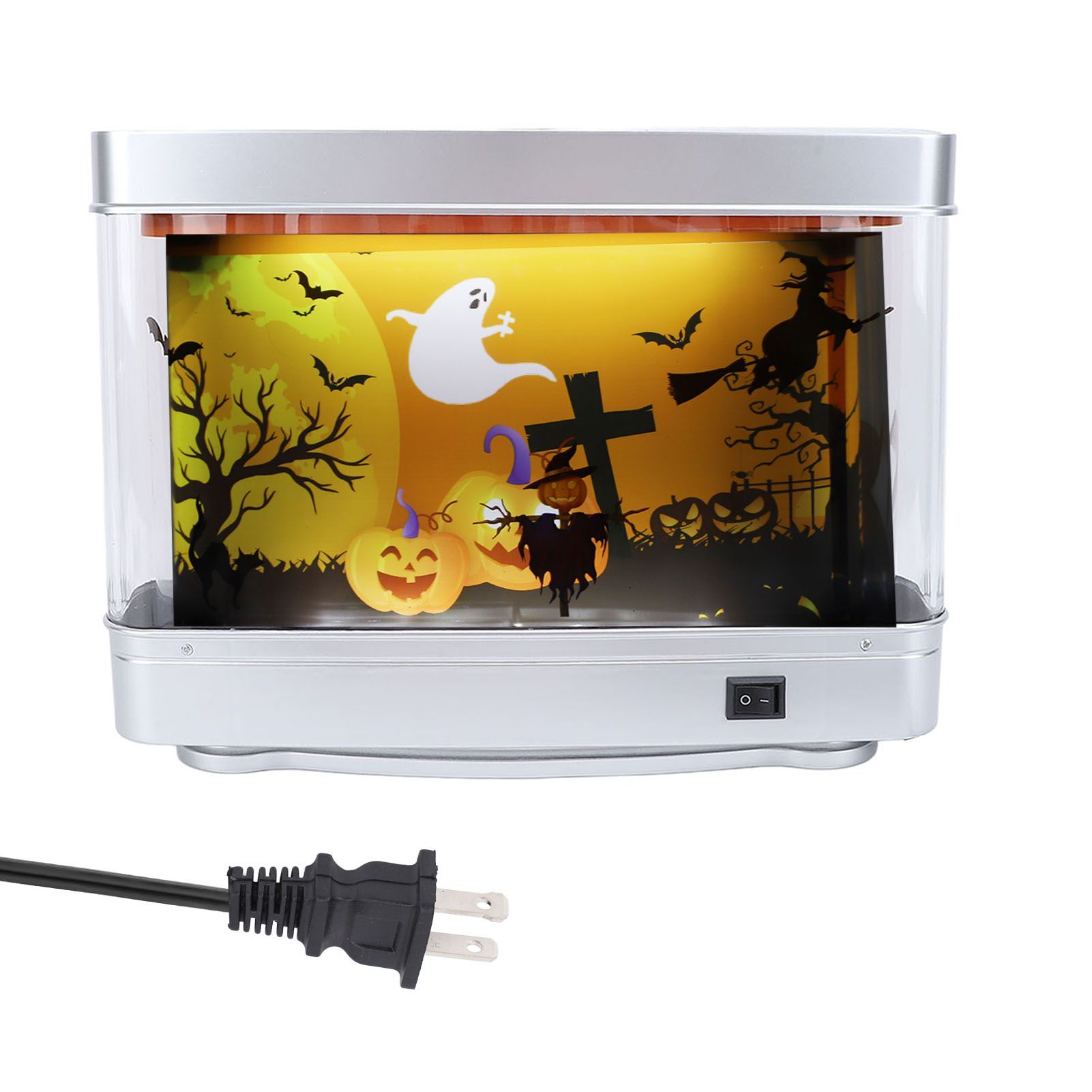 Ghost Aquarium Decorative Lamp Artificial Hallowmas LED Dynamic Table Motion view 3