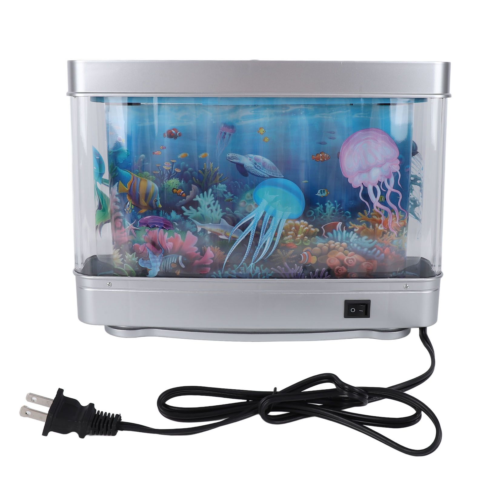 Fake Fish Tank Lamp with Moving Fish LED Artificial Aquarium Decorative Lamp view 3
