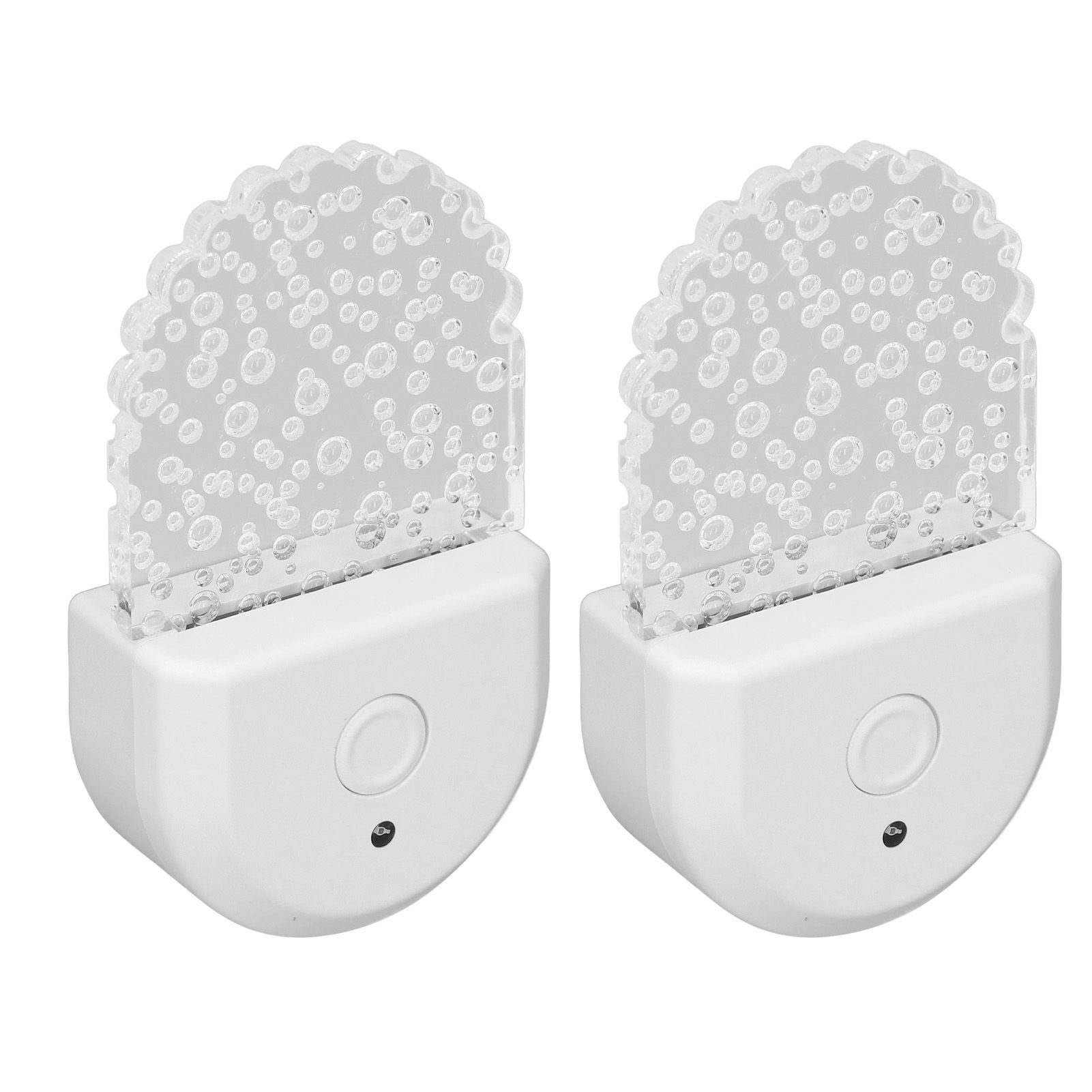 2 Pcs Color Changing Night Light Plug in RGB LED Night Lamp with Light Sensor view 8