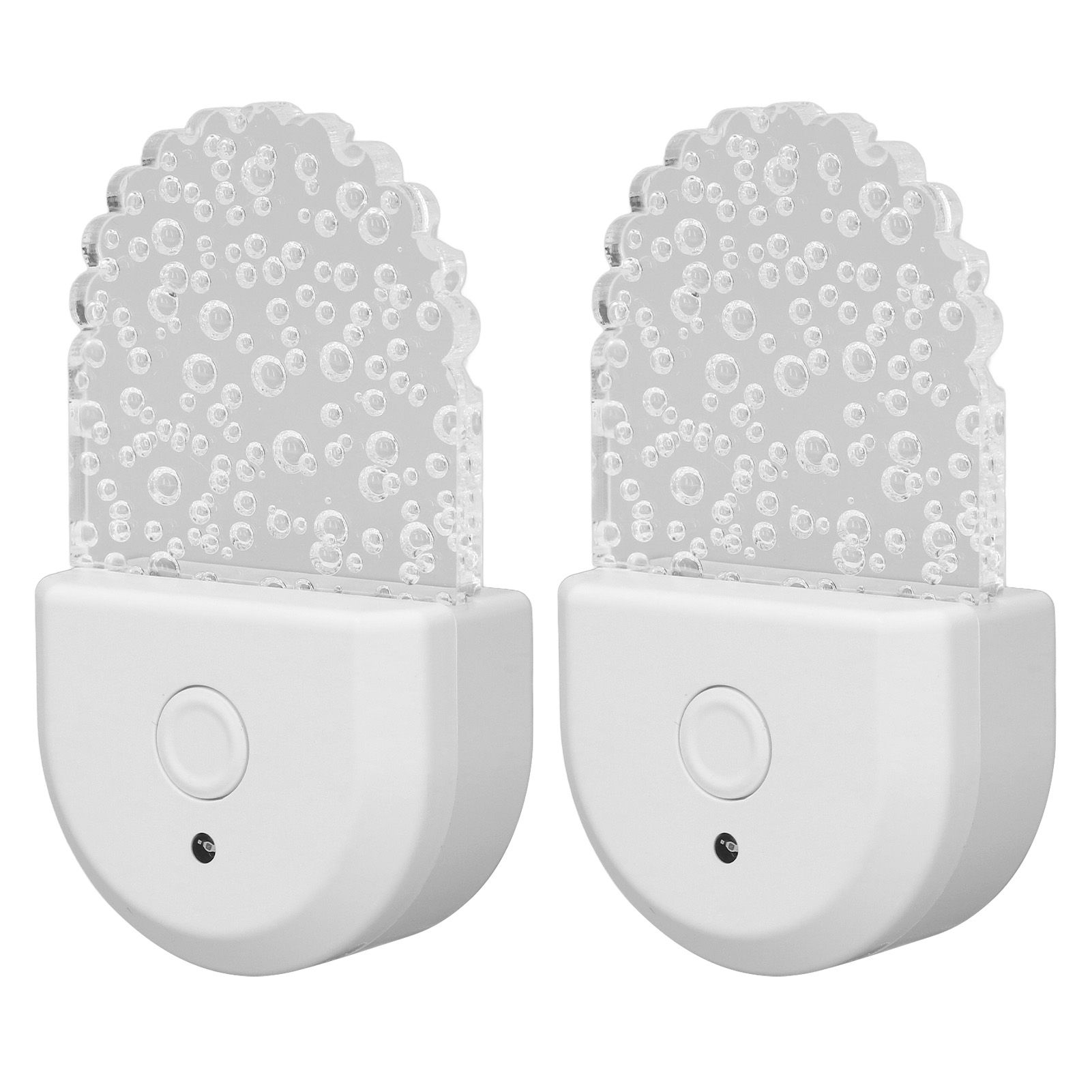 2 Pcs Color Changing Night Light Plug in RGB LED Night Lamp with Light Sensor view 7